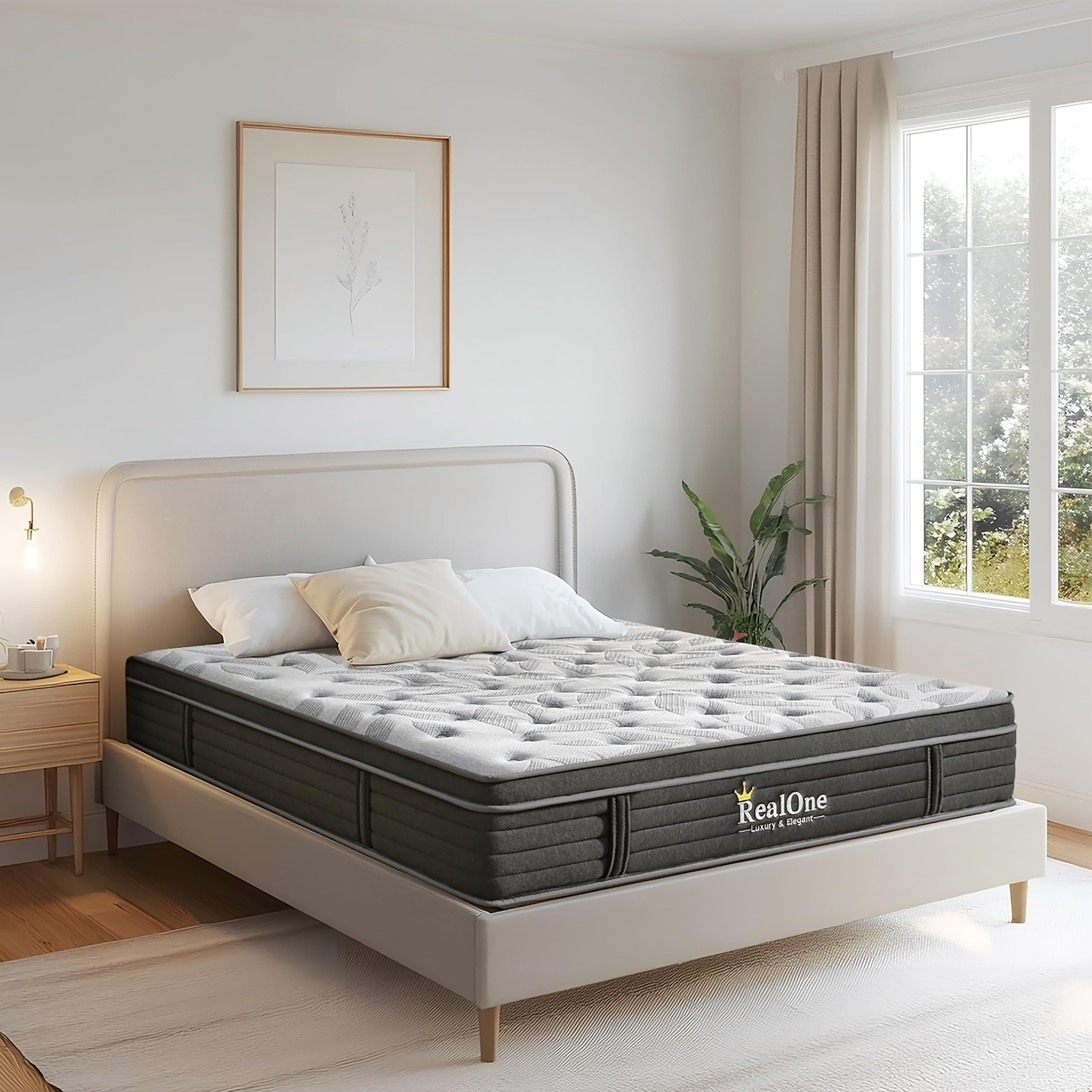 Queen Mattress – 12 Inch Hybrid Mattress in a Box