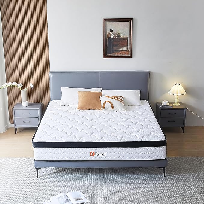 Full Size Mattress, 10 Inch Memory Foam Hybrid Mattress in a Box with Individual Pocket