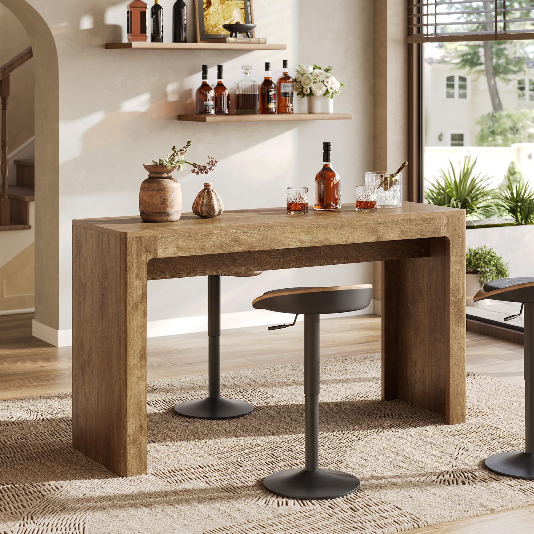 Counter Height Bar Table, 63"