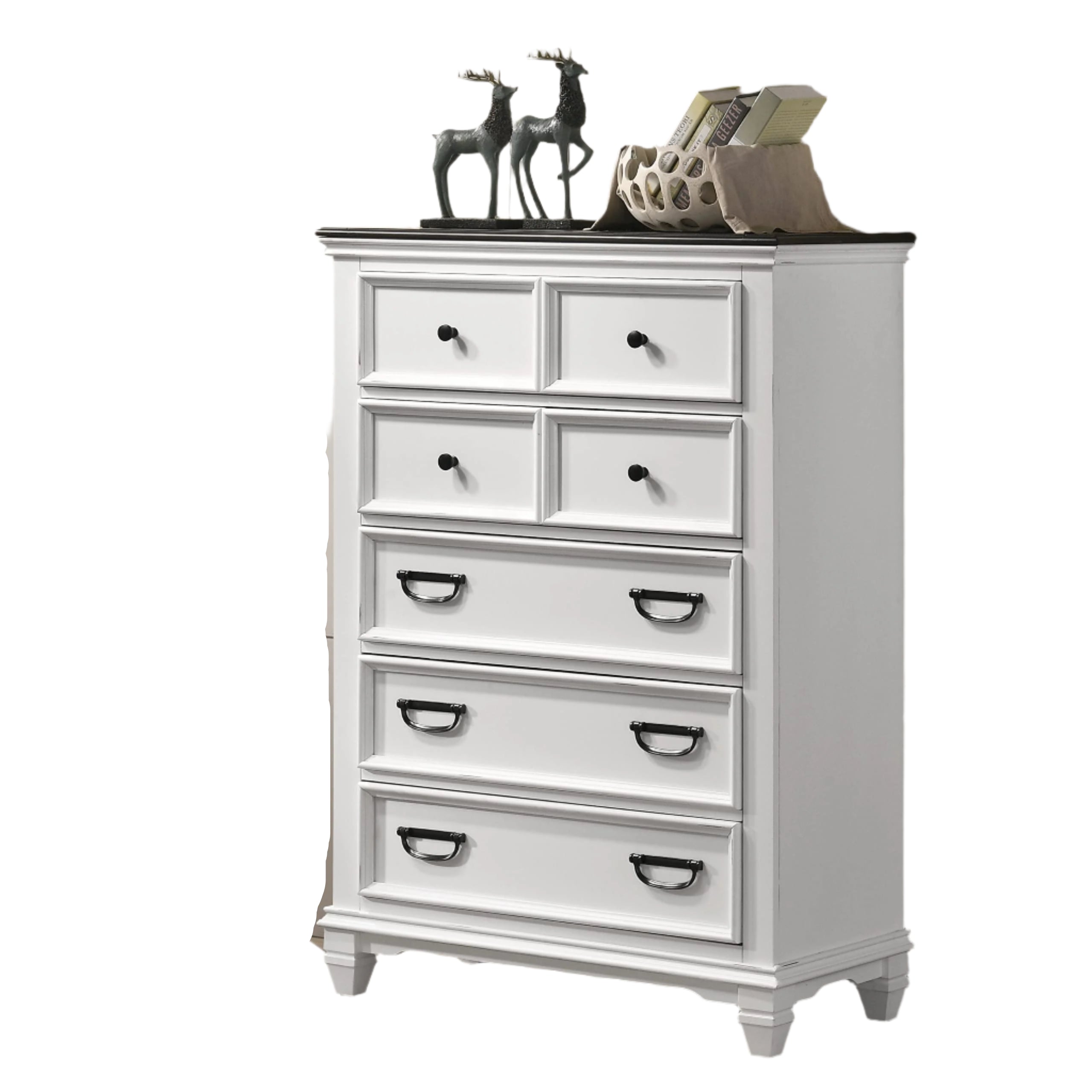 Clelane Wood Bedroom Set with Shiplap Panel King Bed, Dresser, Mirror