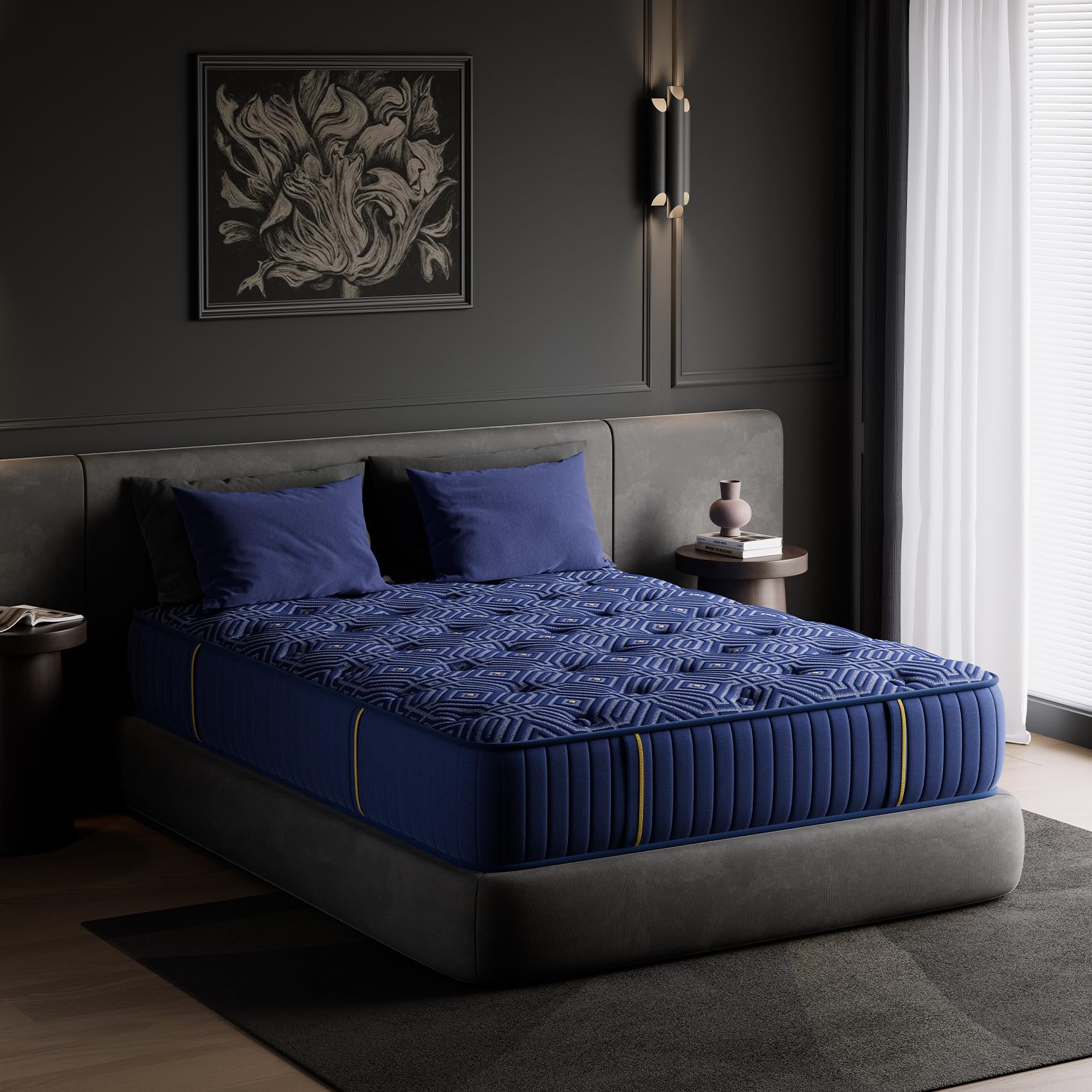 Queen Mattress 12 Inch, Queen Mattresses in a Box Hybrid Medium