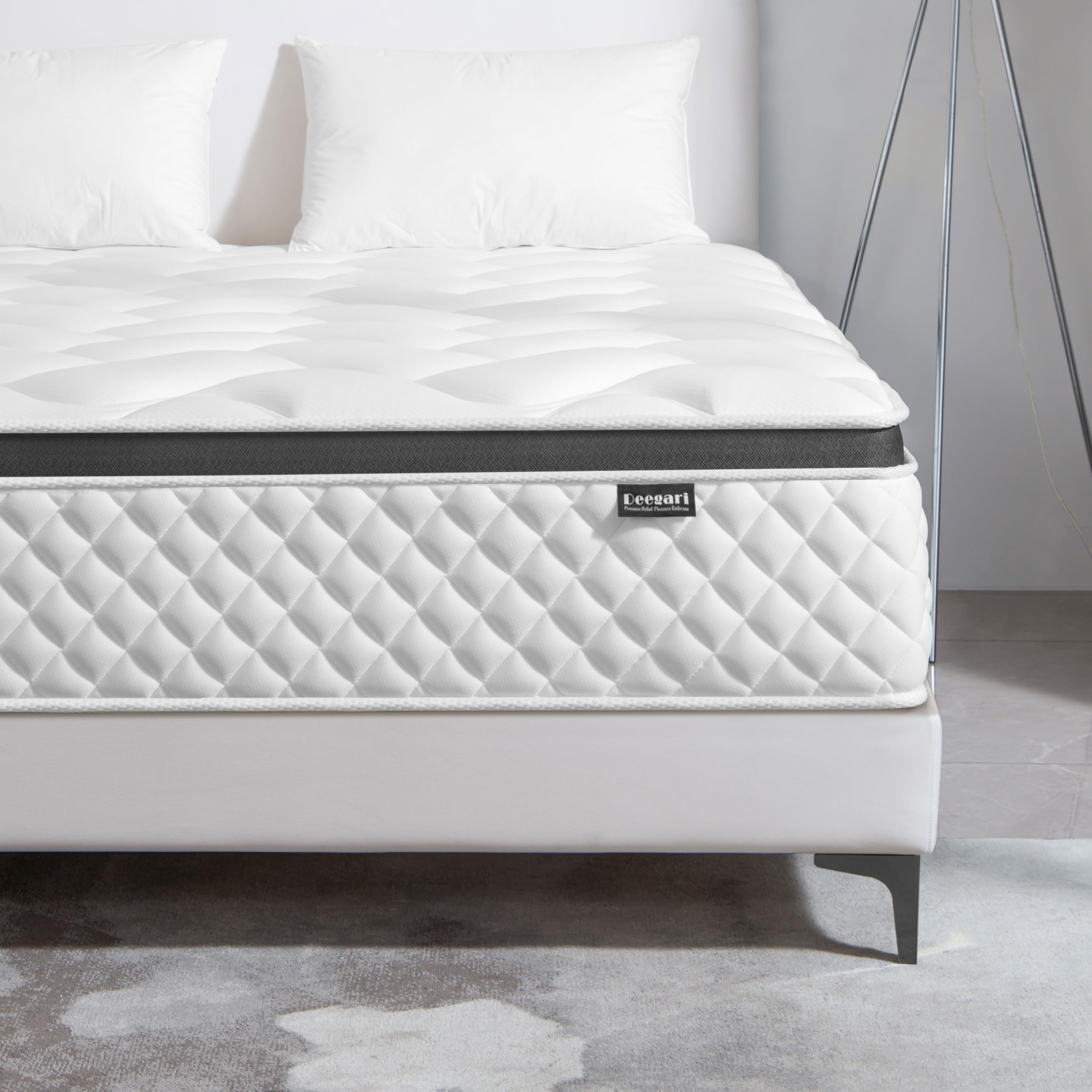 Queen Mattress, 12 Inch Queen Size Mattress in a Box,Memory Foam Hybrid Mattresses