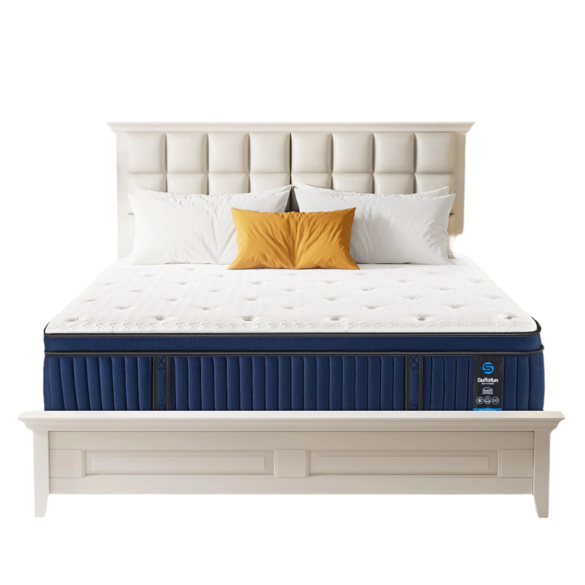 Queen Size Mattress 14 Inch Gel Memory Foam Hybrid Mattress in a Box