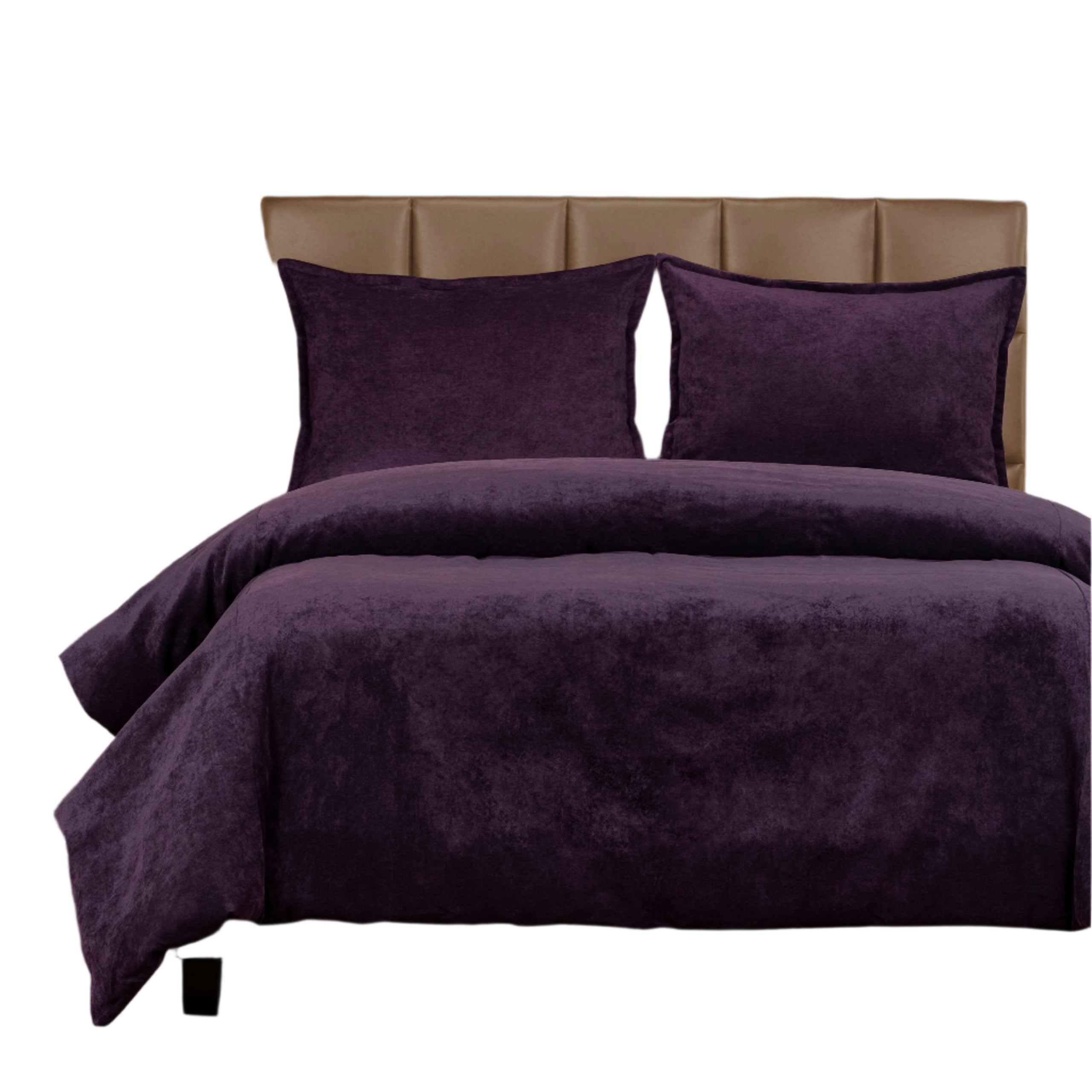 Mixology Padma 4-Piece Duvet Cover and Insert Set Bronze Queen 4 Piece Mid-Century
