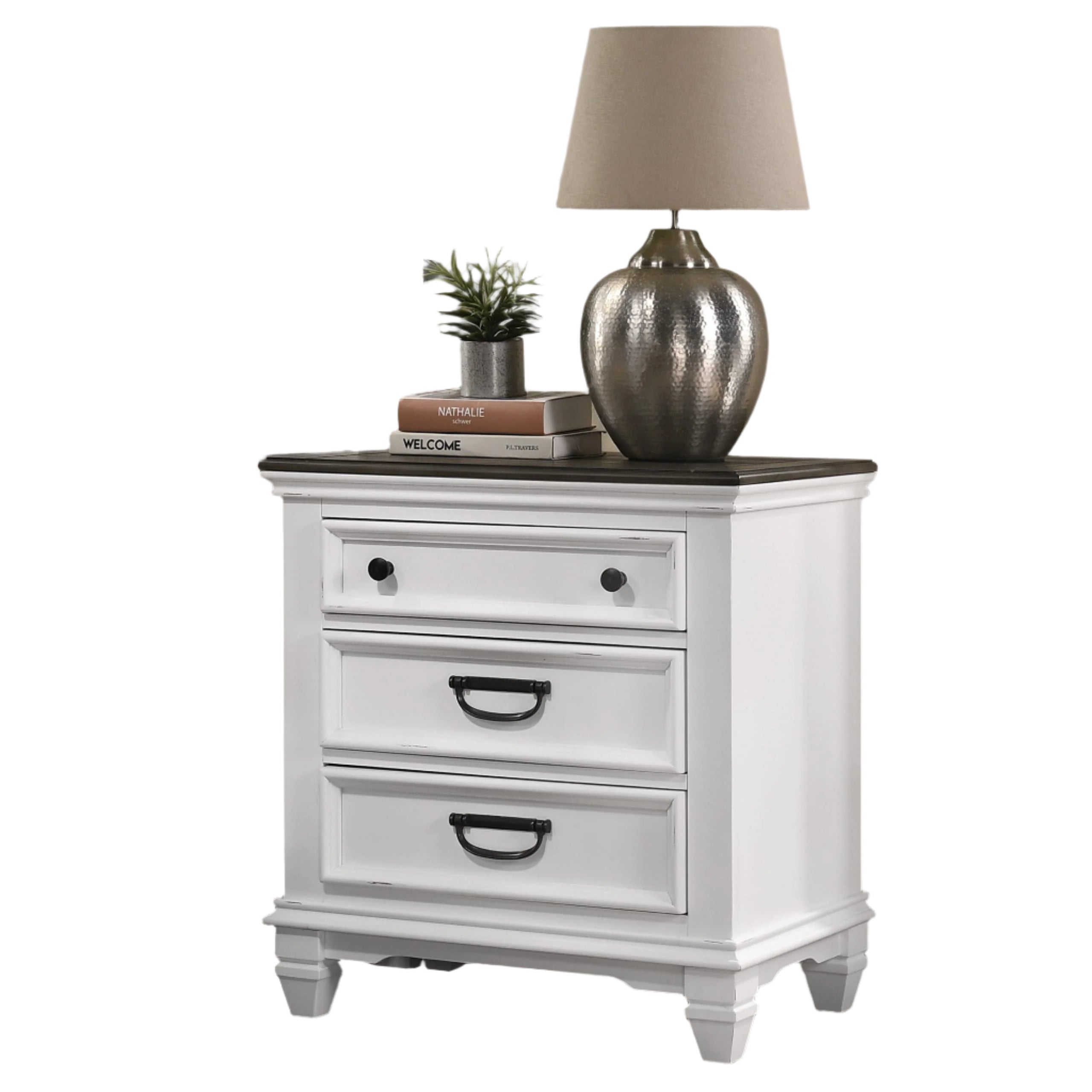 Clelane Wood Bedroom Set with Shiplap Panel Queen Bed, Dresser, Mirror