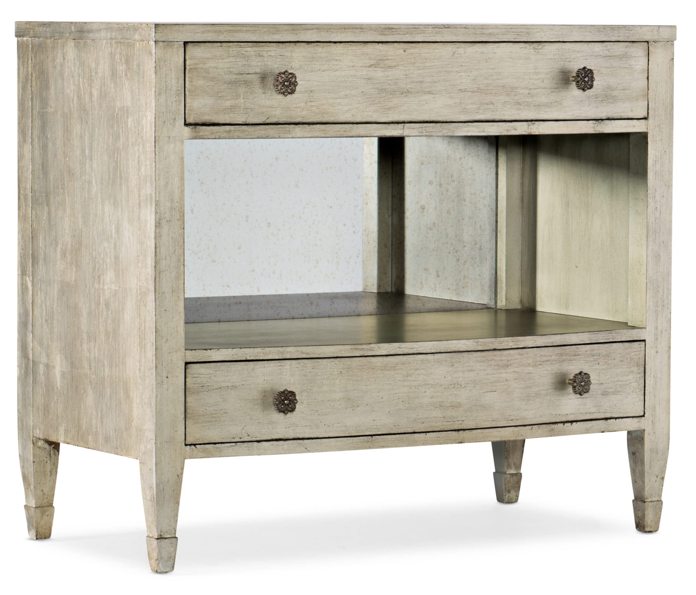 Bedroom Sanctuary Gemme Two Drawer Nightstand