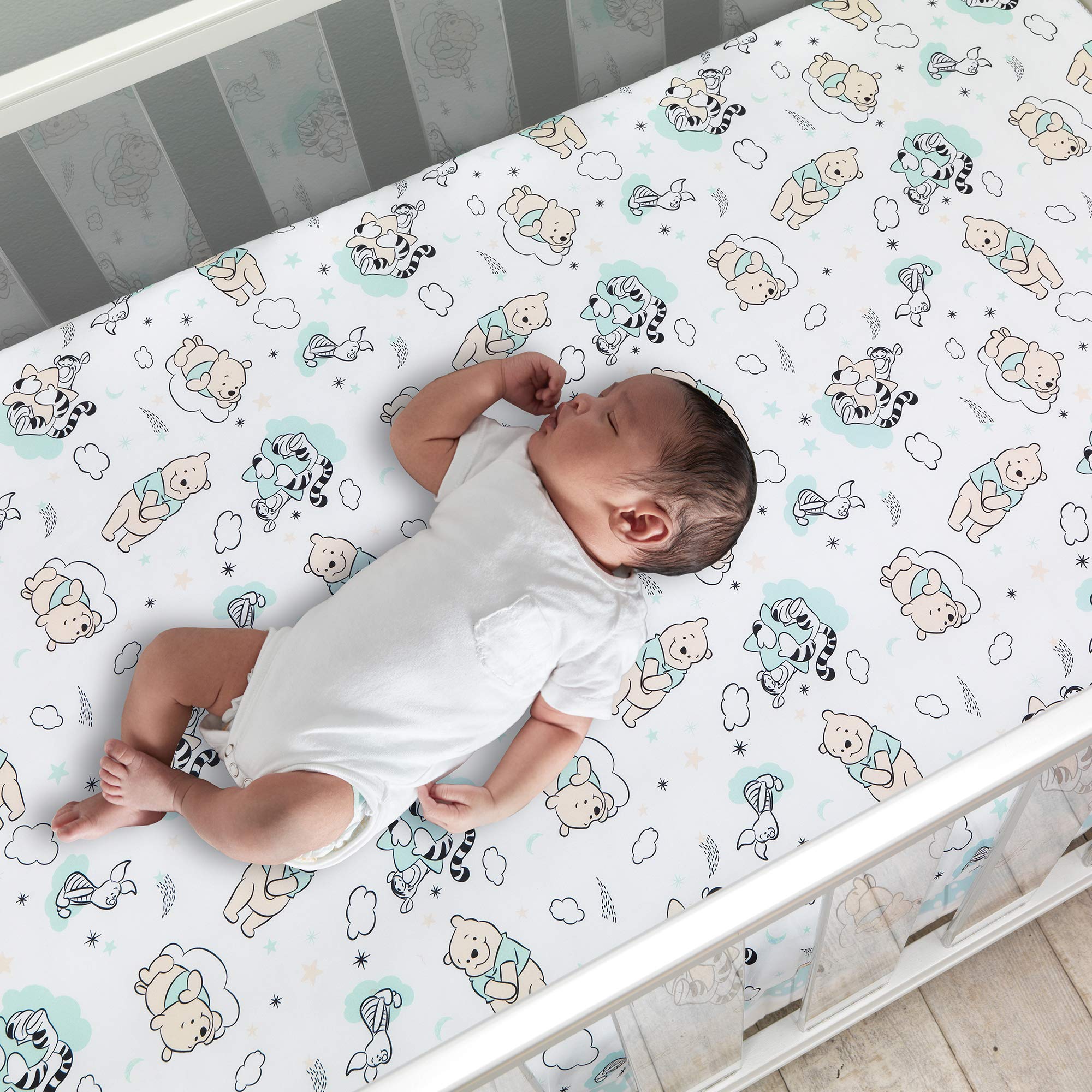 Disney Baby Winnie The Pooh Hugs 3-Piece Nursery Crib Bedding Set