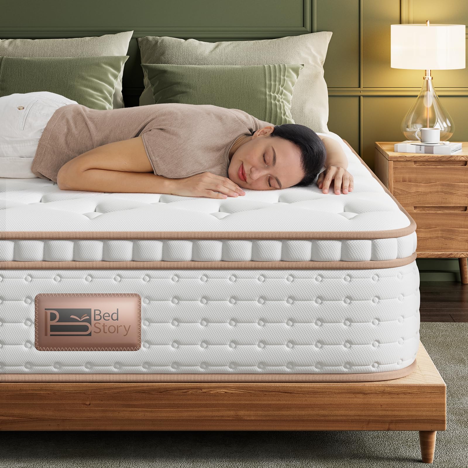 Firm Queen Mattress - 12 Inch Hybrid Mattress