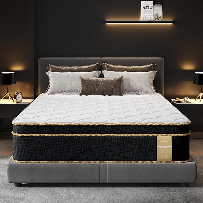 Queen Mattress, 12 Inch Gel Memory Foam Hybrid Mattress Queen Size Bed in a Box
