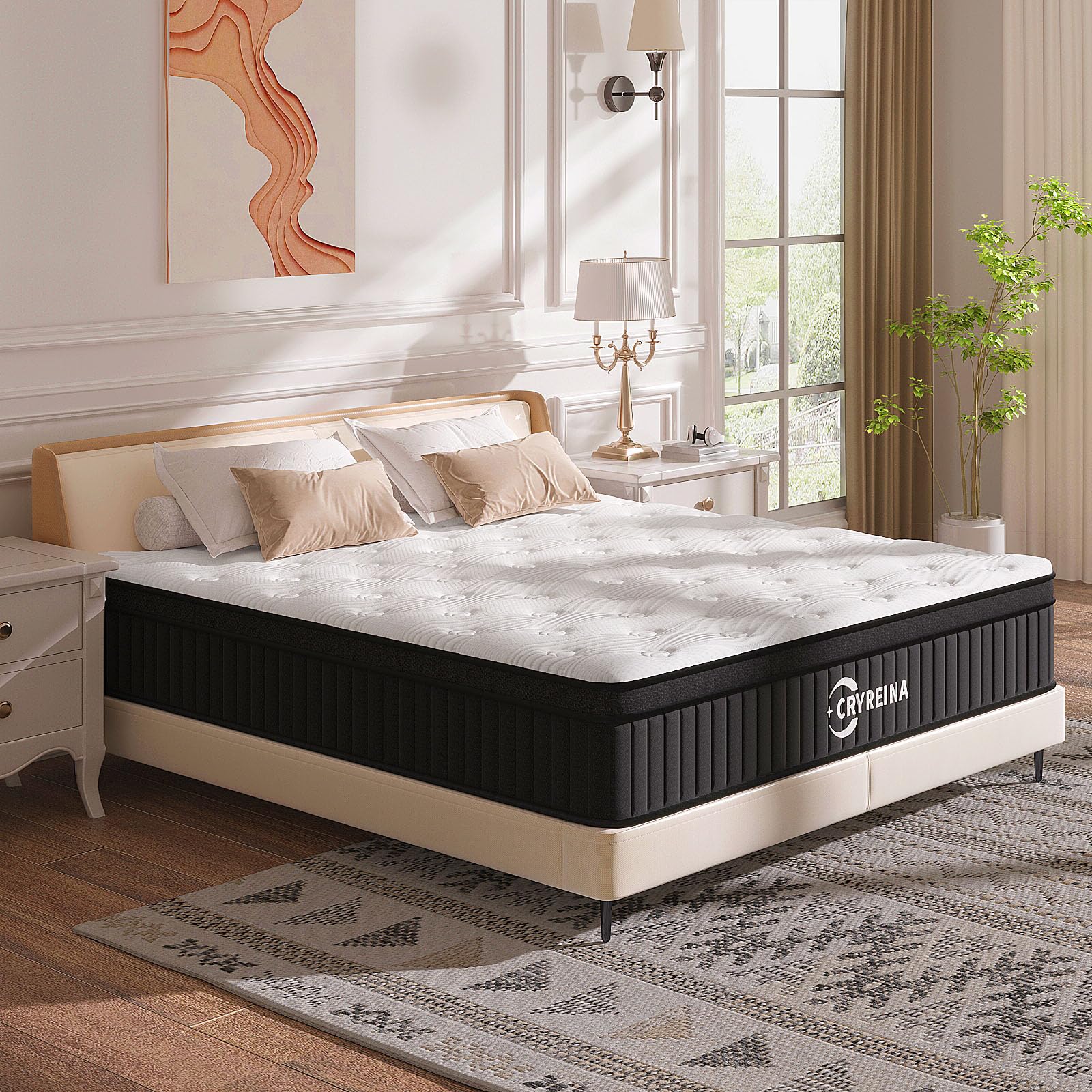 Queen Mattress, 12 Inch Queen Hybrid Mattress in a Box