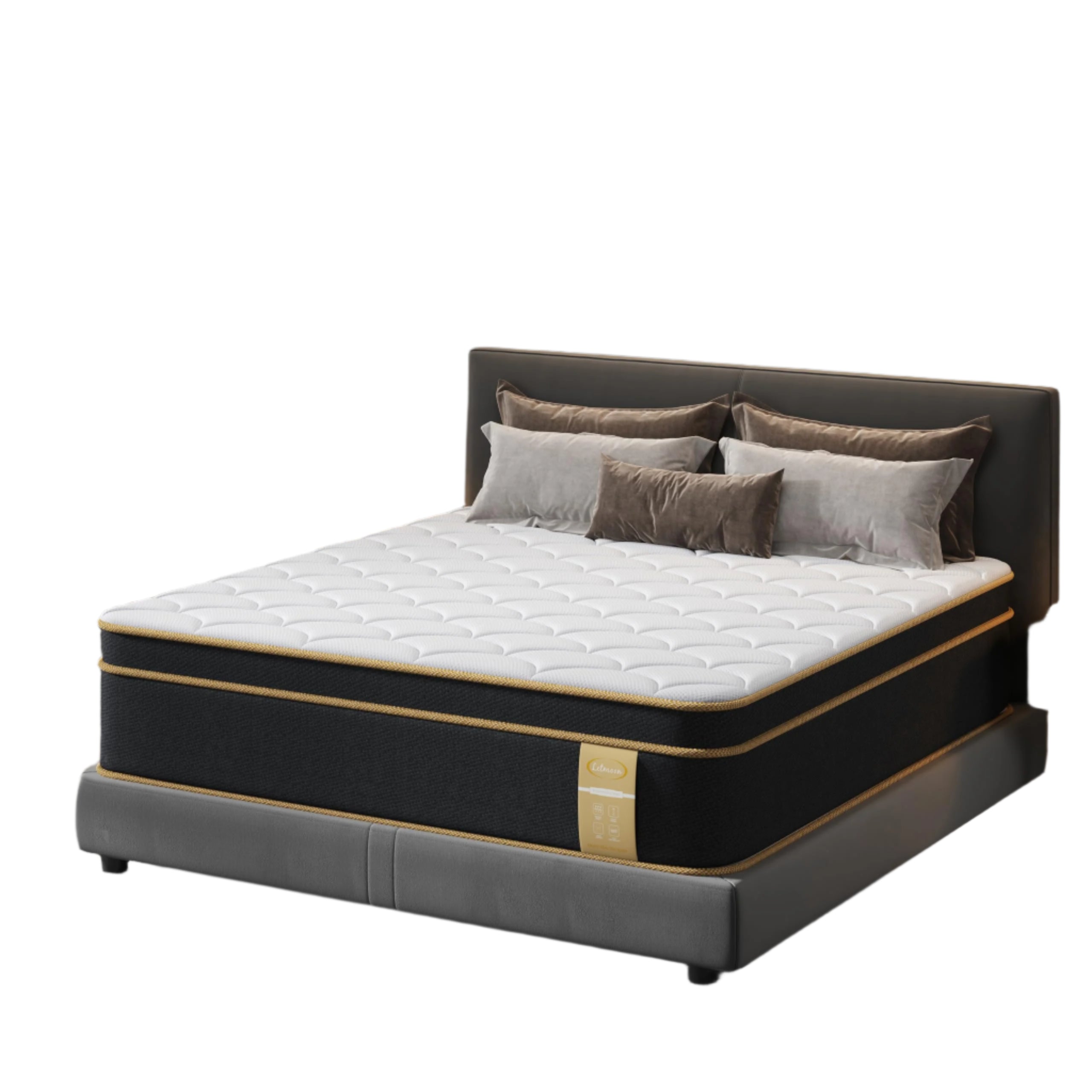 Queen Mattress [New Version], 12 Inch Gel Memory Foam Hybrid Mattress Queen