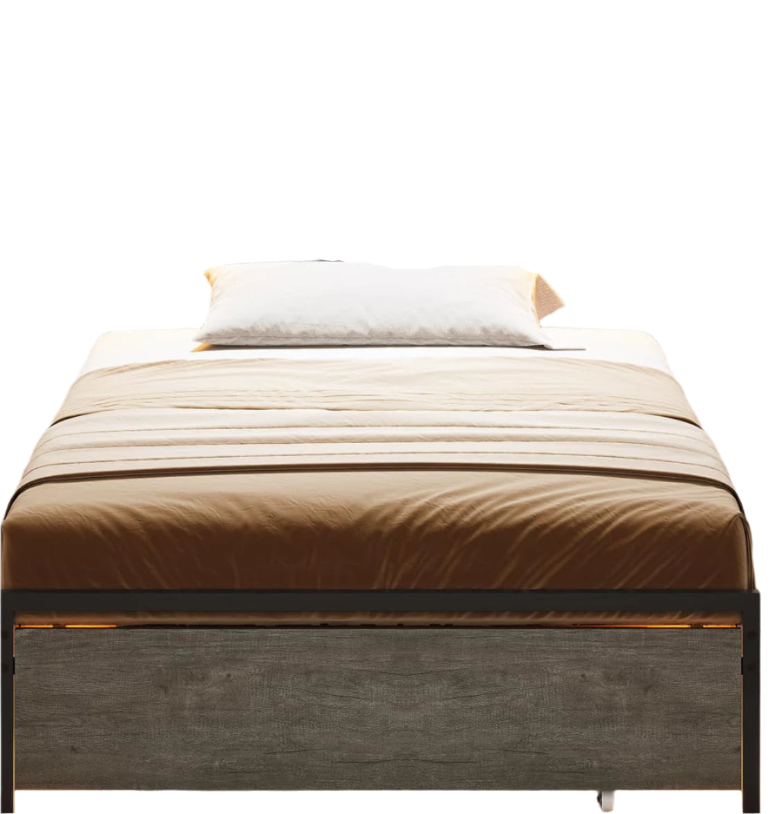 Twin Bed Frames with Storage Drawers and Headboard, Twin Bed Frame