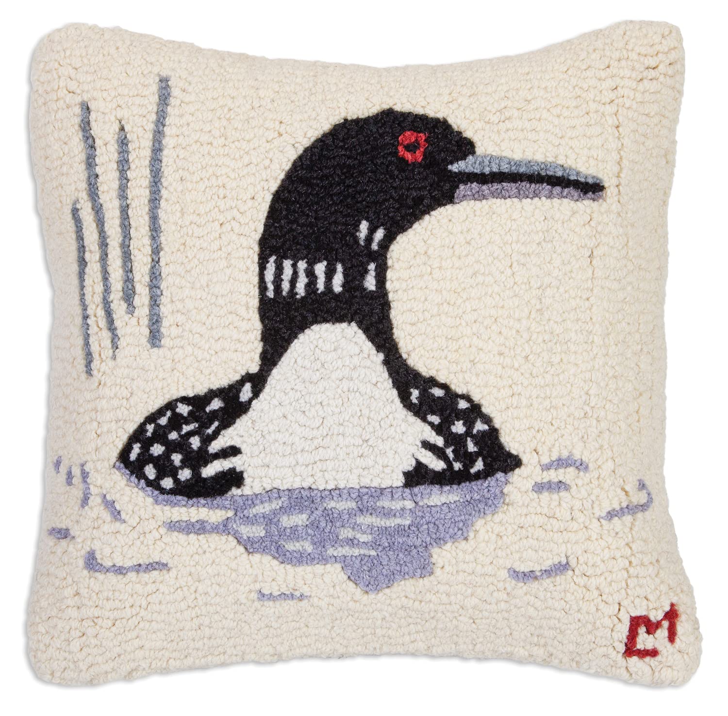 Chandler 4 Corners Artist-Designed Summer Loon Hand-Hooked Wool Decorative