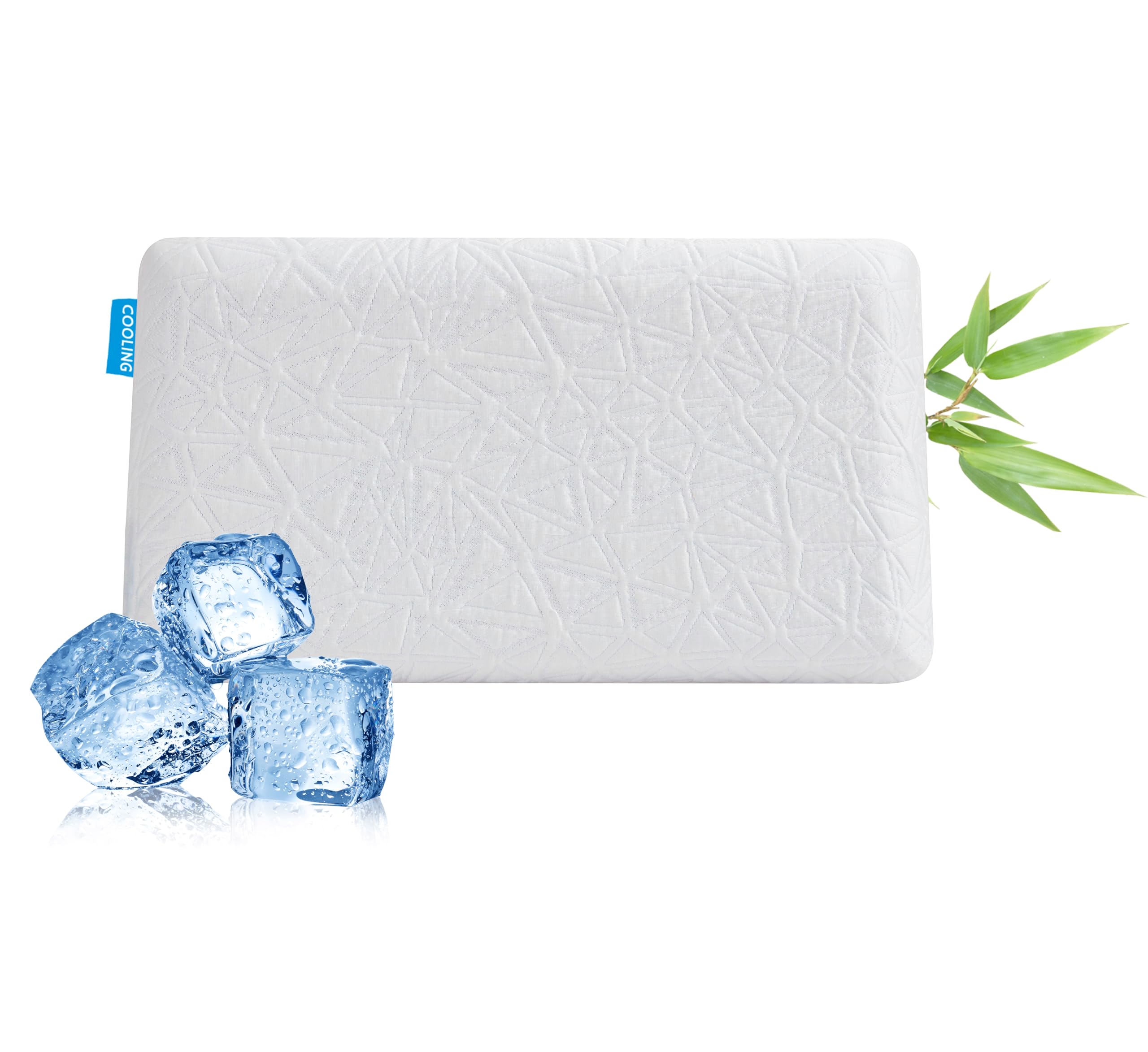 Foam Pillows for Sleeping, Cooling Gel Pillow for Hot Sleepers,