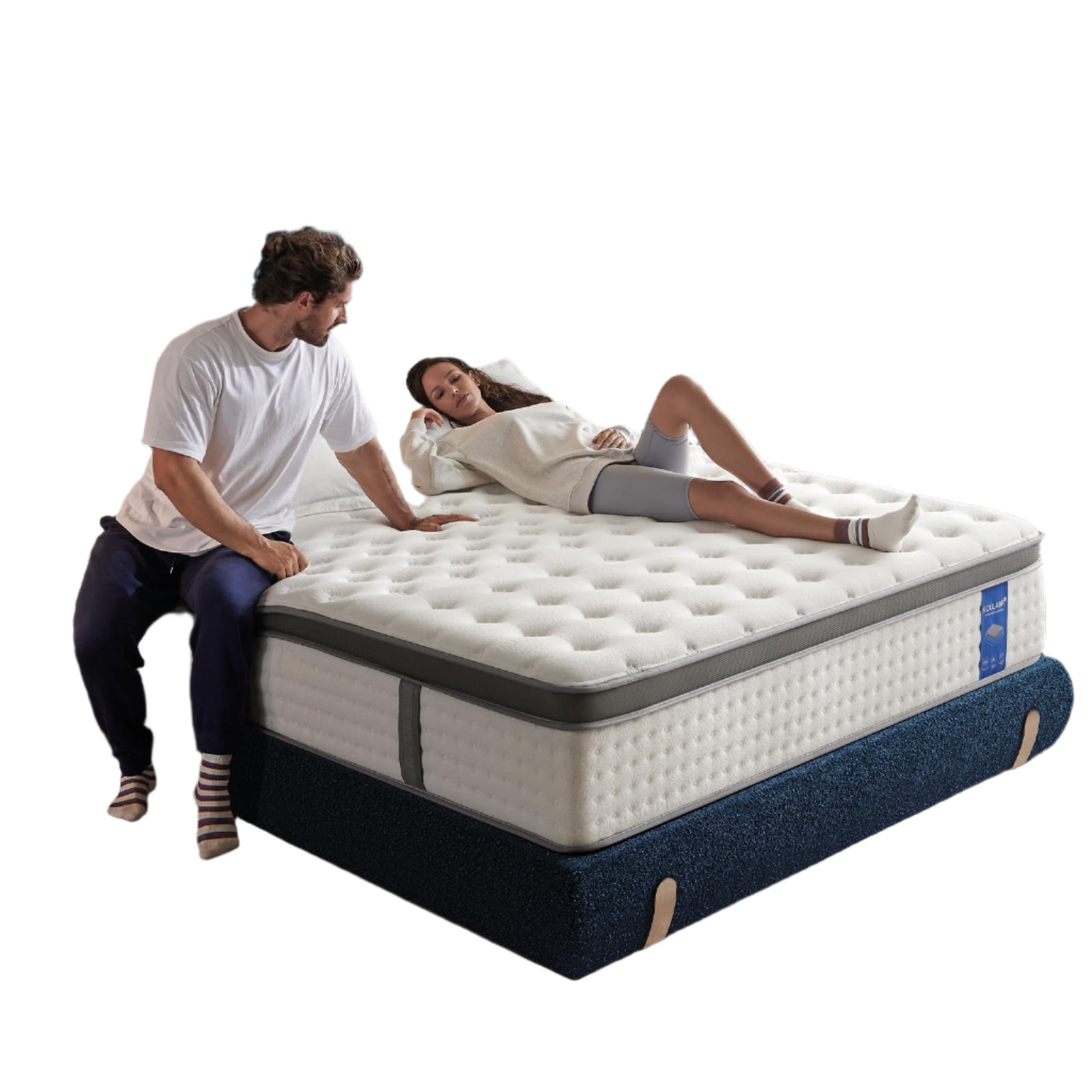 Queen Size Mattress, 10 Inch Hybrid Mattress in a Box, Gel Memory