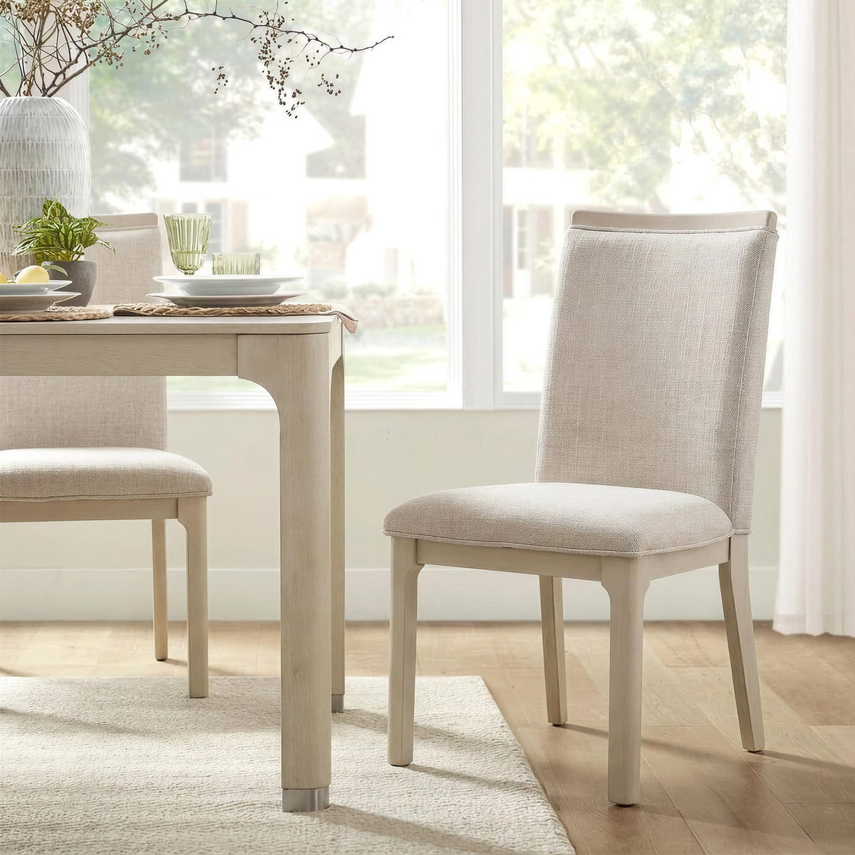 Mid-Century Modern Dining Table and Chairs Set