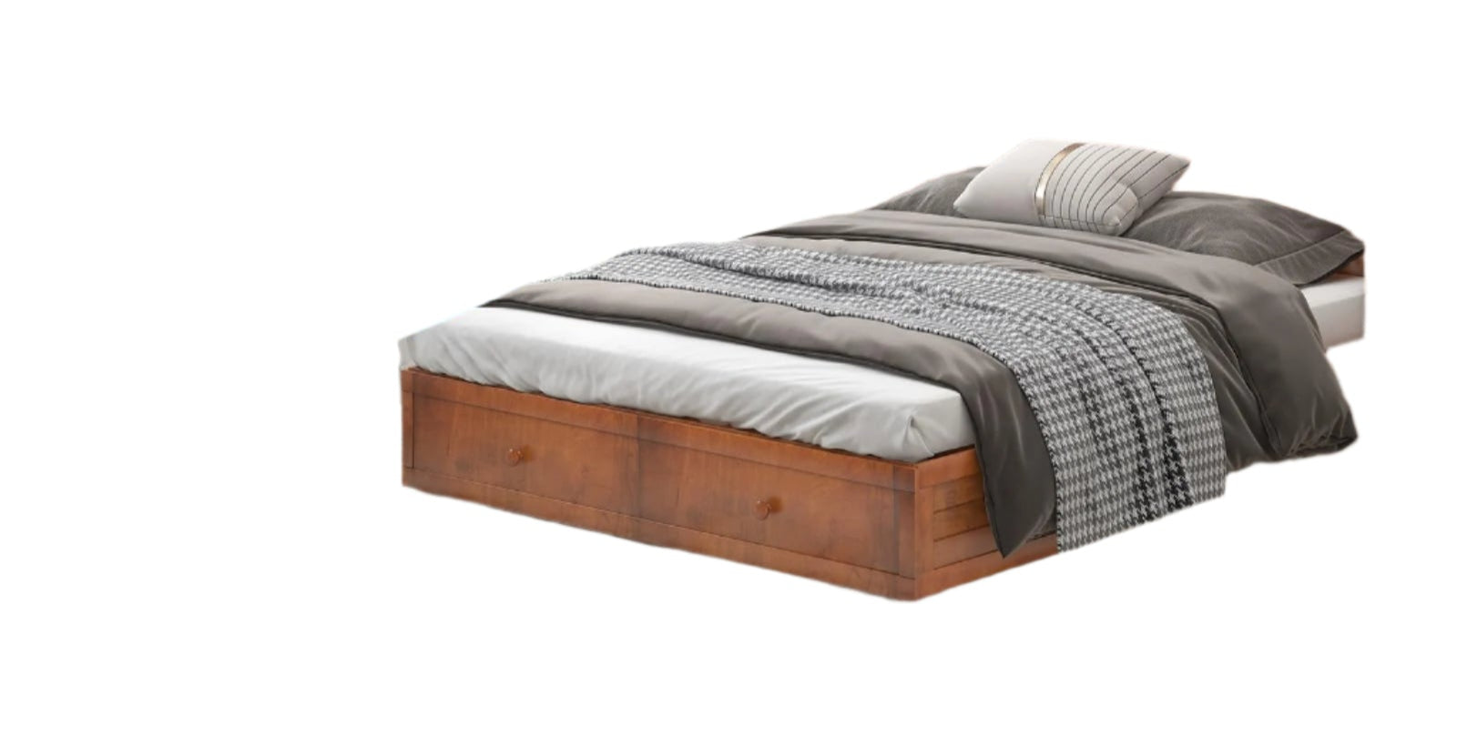 Murphy Bed Cabinet, Queen Size Cube Bed with Built-in USB Charging