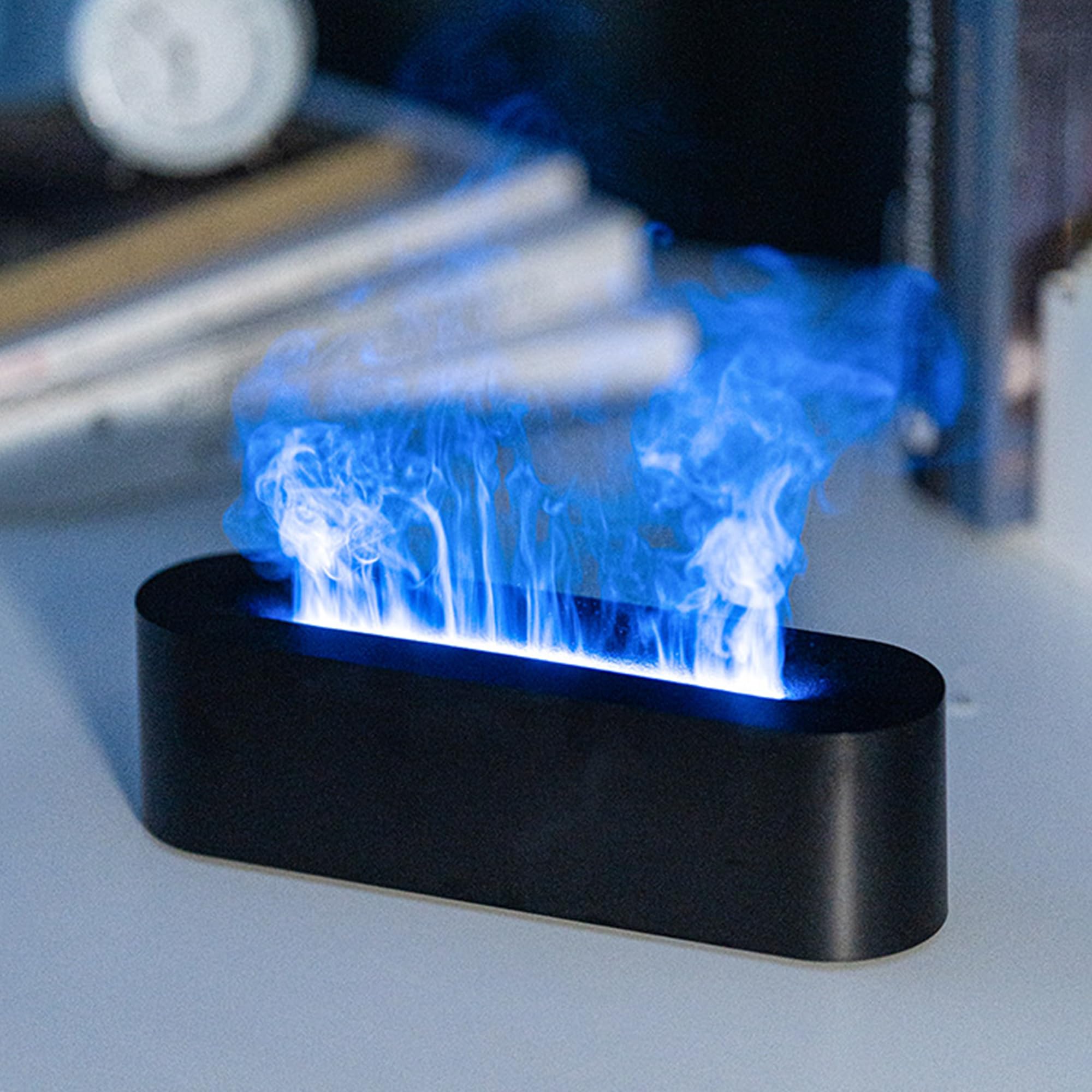 Oil Diffuser, Fireplace Fire Flame Aromatherapy Diffuser