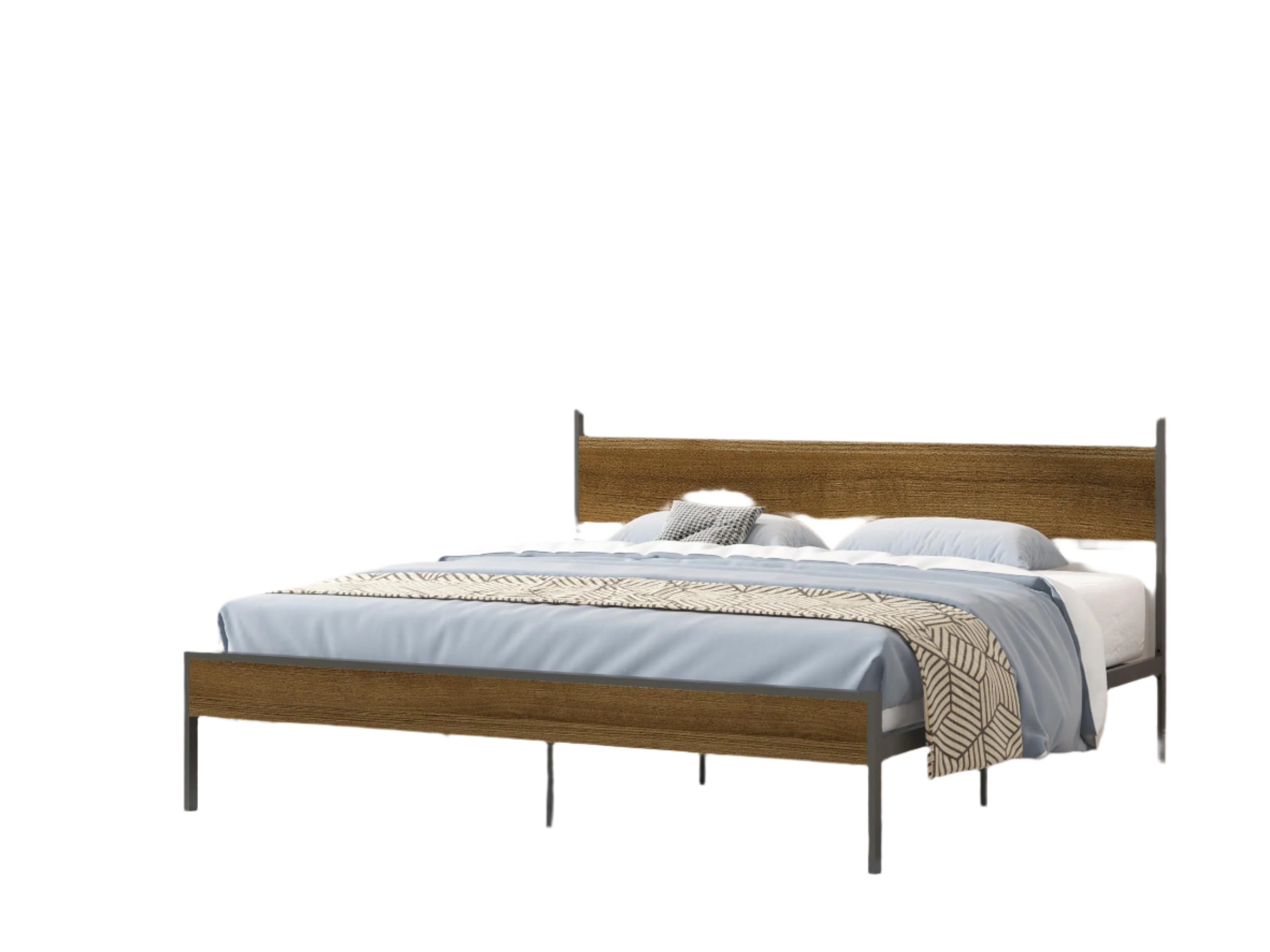King Metal Bed Frame,Noise Free,Easy to Assemble,No Box Spring Needed