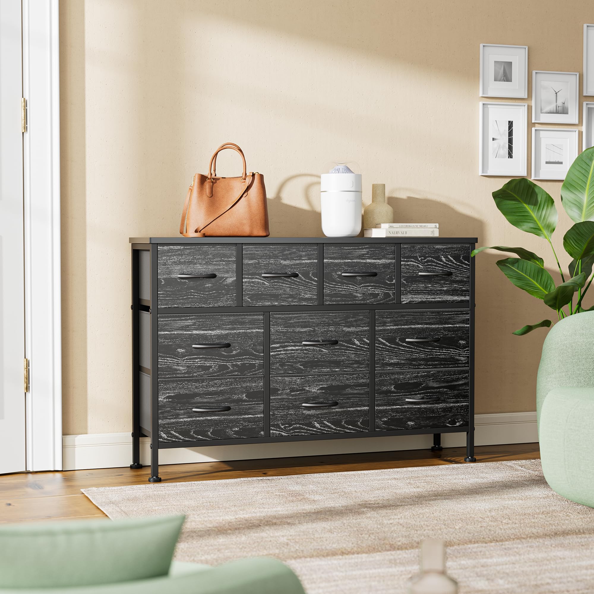Dresser for Bedroom 10 Drawer Dresser TV Stand with Power Outlet