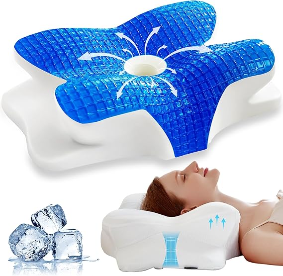 Cooling Gel Pillows for Neck and Shoulder,Cervical Pillow Cozy