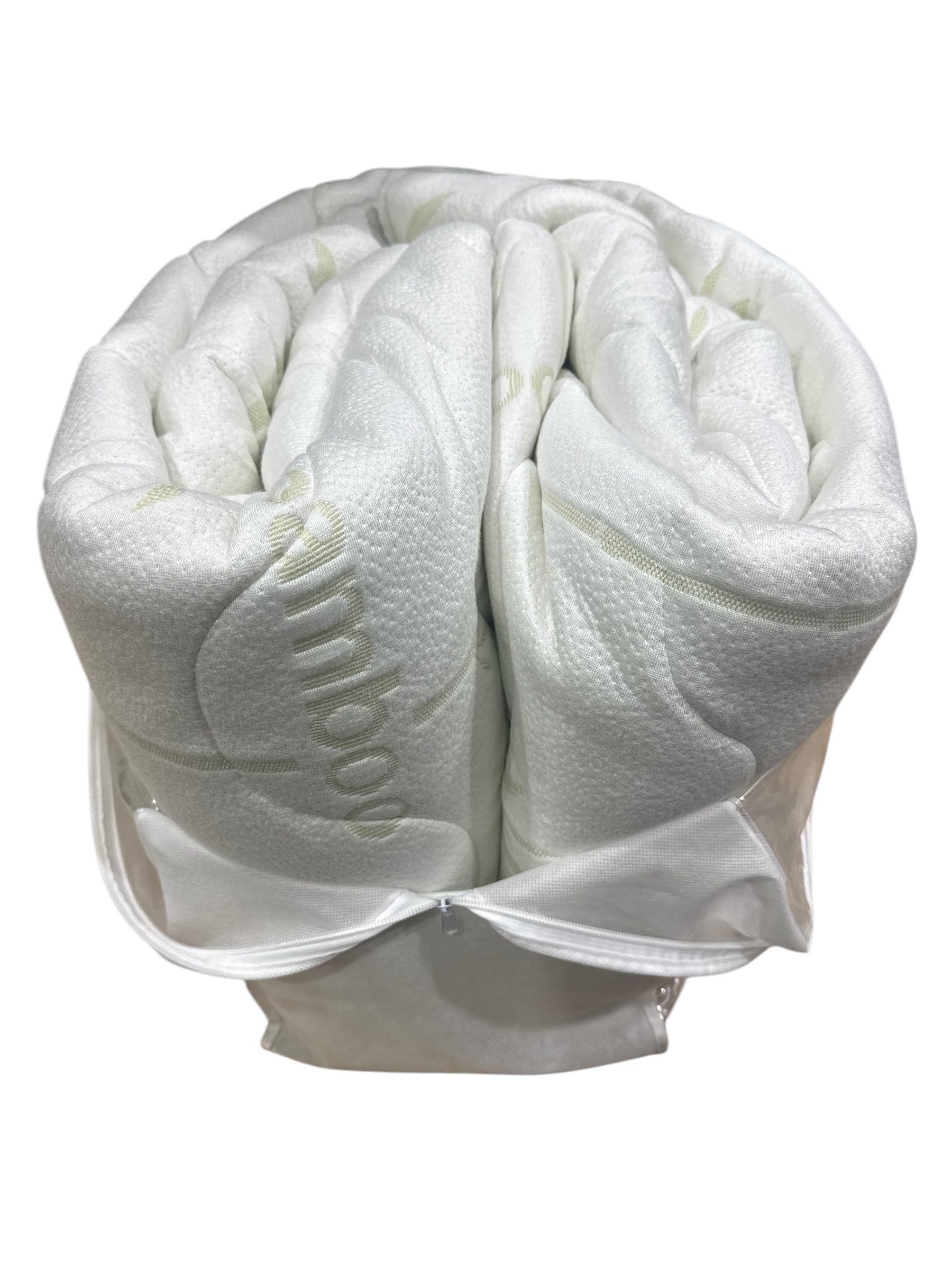 (Flex Head) Waterproof Rayon from Bamboo Jacquard Mattress Pad for Half Split King