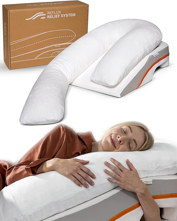 Reflux Relief System, Bed Wedge Pillow for Acid Reflux and GERD Relief