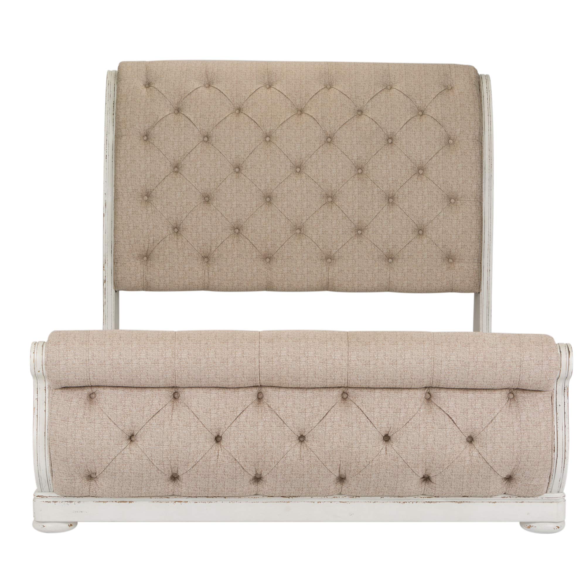 Liberty Furniture Industries Abbey Park King Sleigh Bed, White