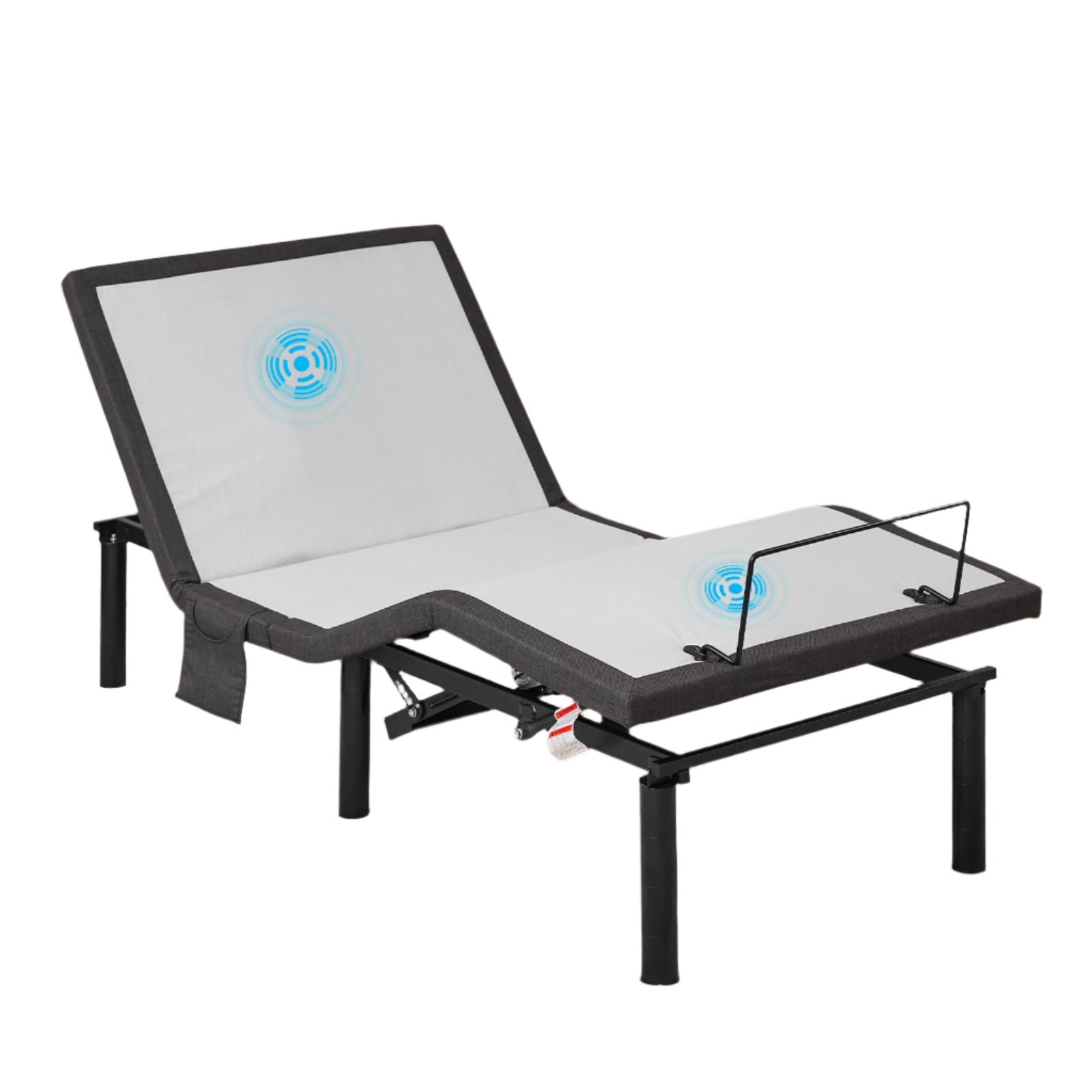 Ergonomic Twin XL Size Adjustable Bed Frame, Electric Bed Base, Head and Foot