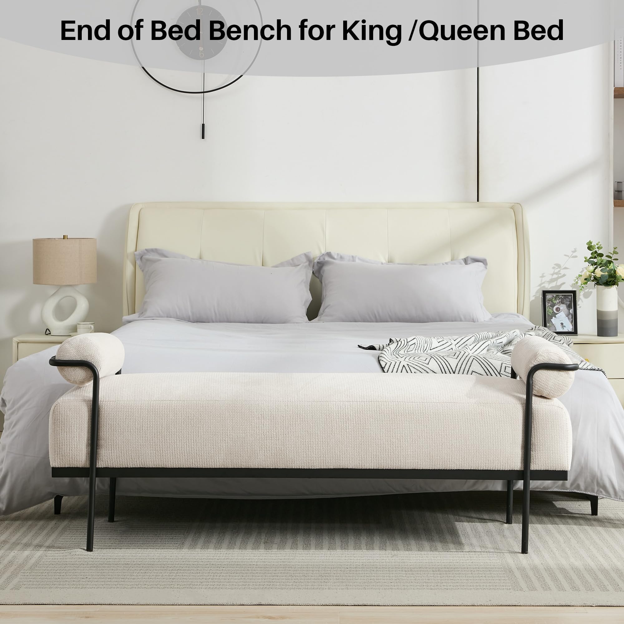 End of Bed Bench 61.2",Entryway Bench