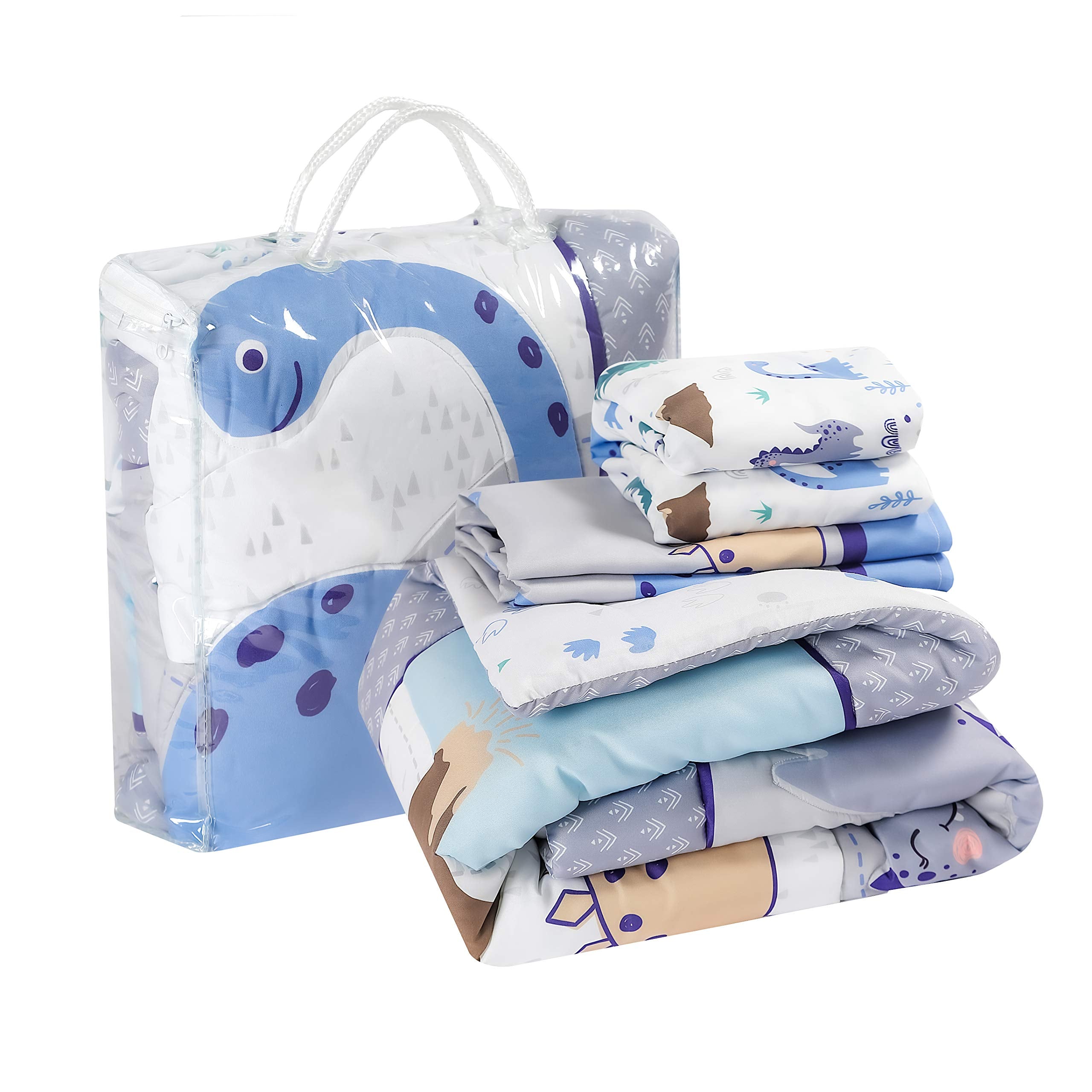 Baby Crib Bedding Set for Boys – Dinosaur 3 Piece Standard Size Nursery Crib