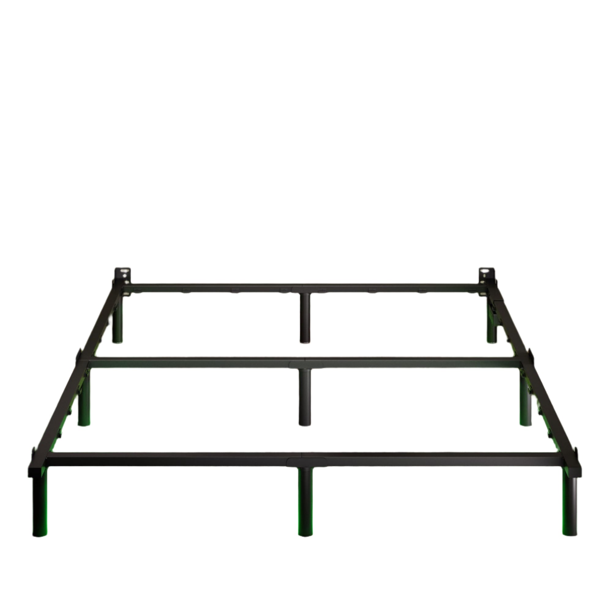 Queen Size Bed Frame with LED, 7 Inch Metal Steel Bedframe