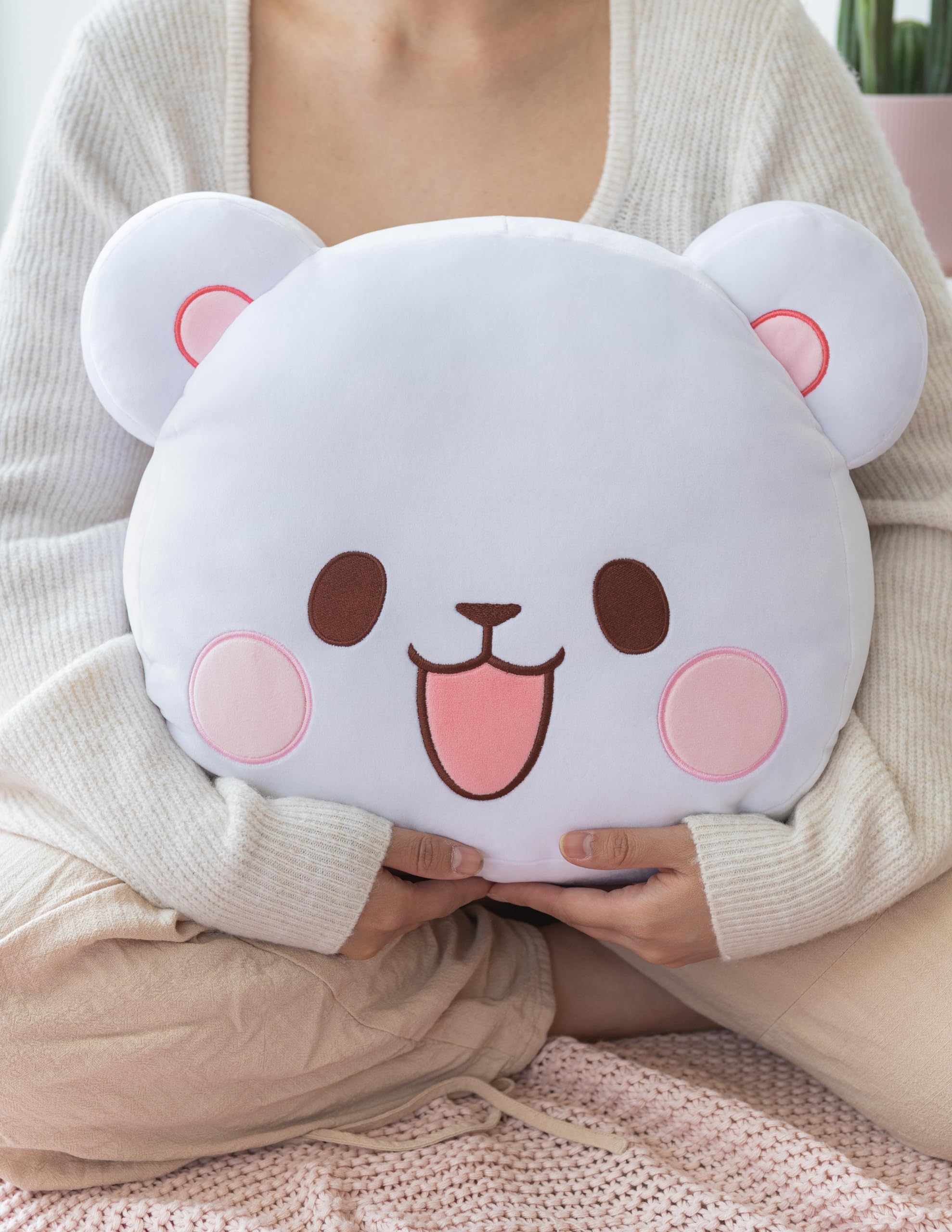 Official Milk Head Cushion Authentic Merchandise 15" inch Super Soft Plush