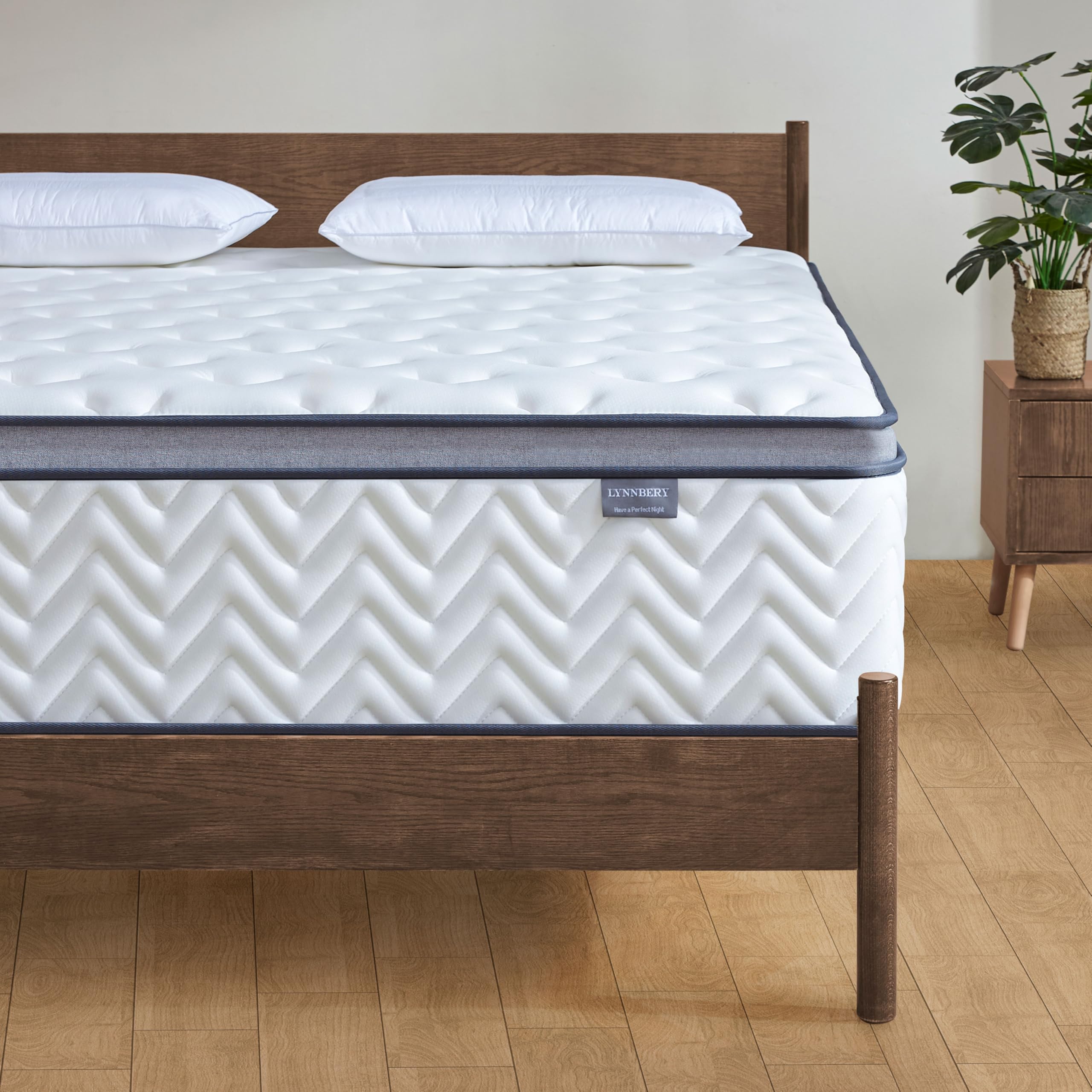 14 Inch King Size Mattress in a Box, Hybrid Cooling Gel Memory Foam & Pocketed Coils