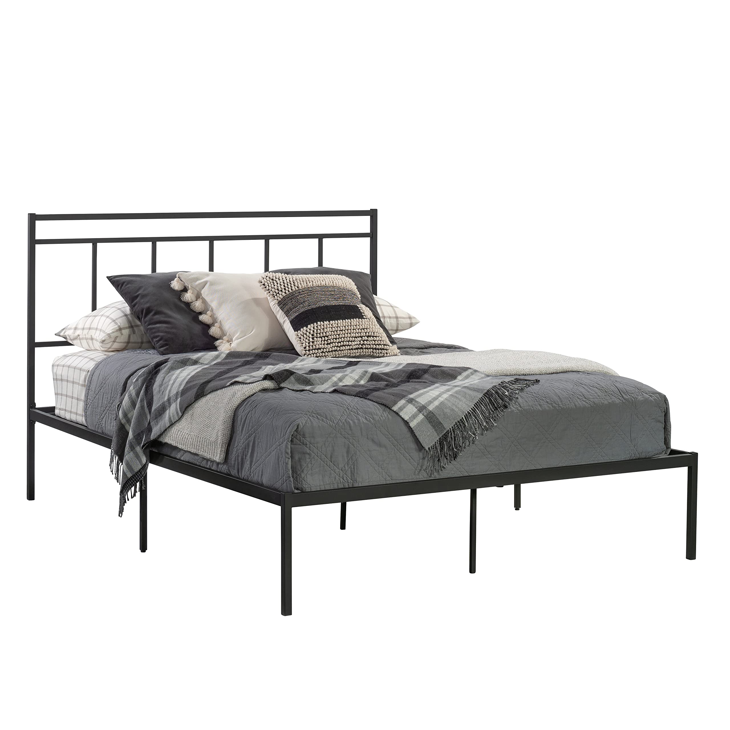 Cannery Bridge Queen Platform Bed, Black Finish