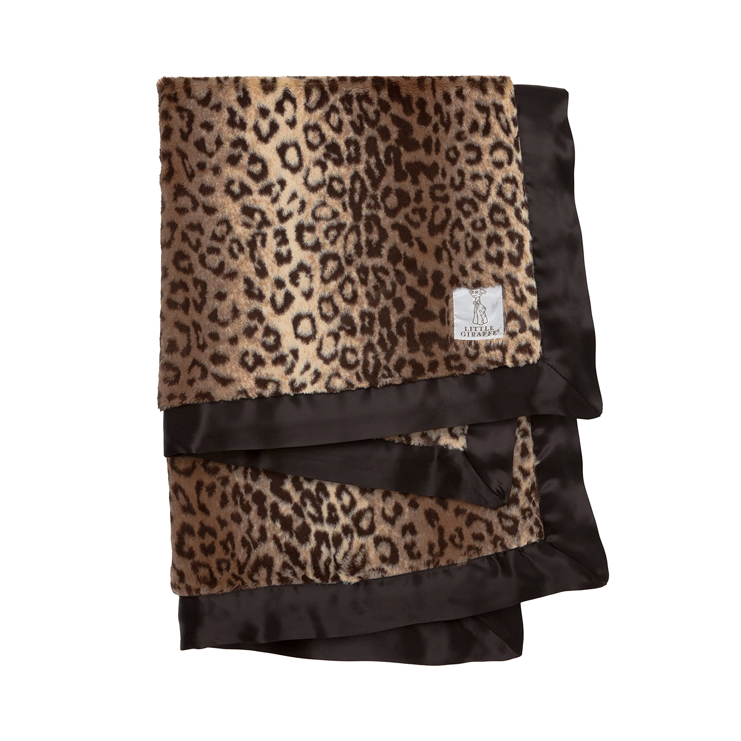 Luxe Leopard Throw 45" x 59", Espresso