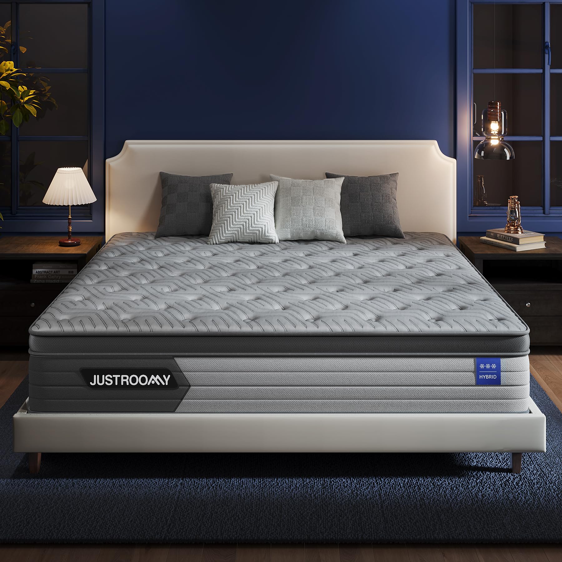 King Mattress Firm 12 Inch Hybrid Mattress with Gel Memory Foam