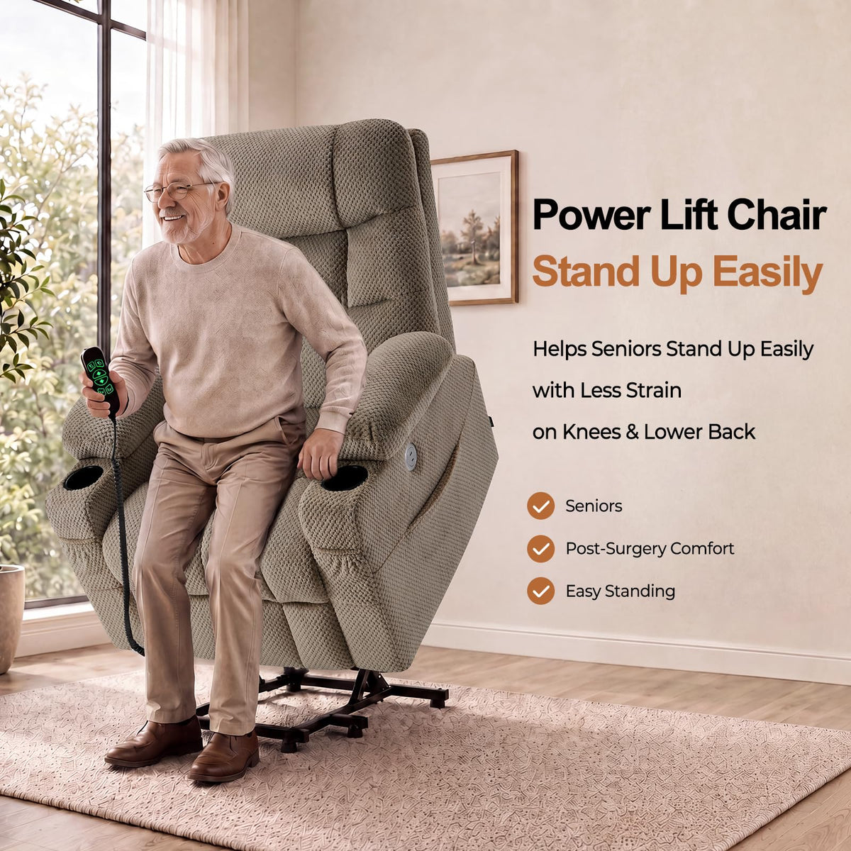 Power Lift Recliner Chair for Seniors