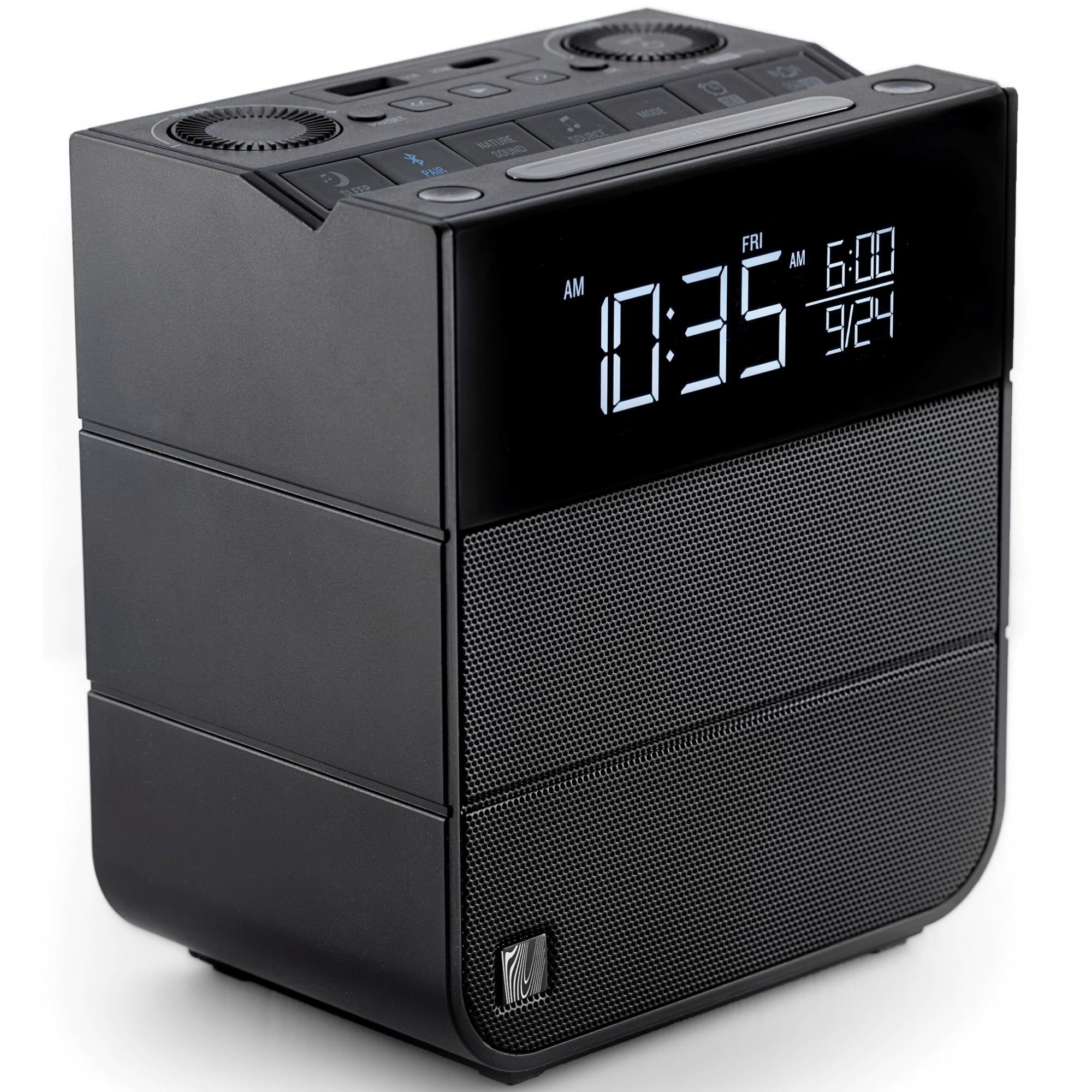 SFQ-16: Bedside Alarm Clock Radio & Bluetooth Speaker, with Large Display Screen