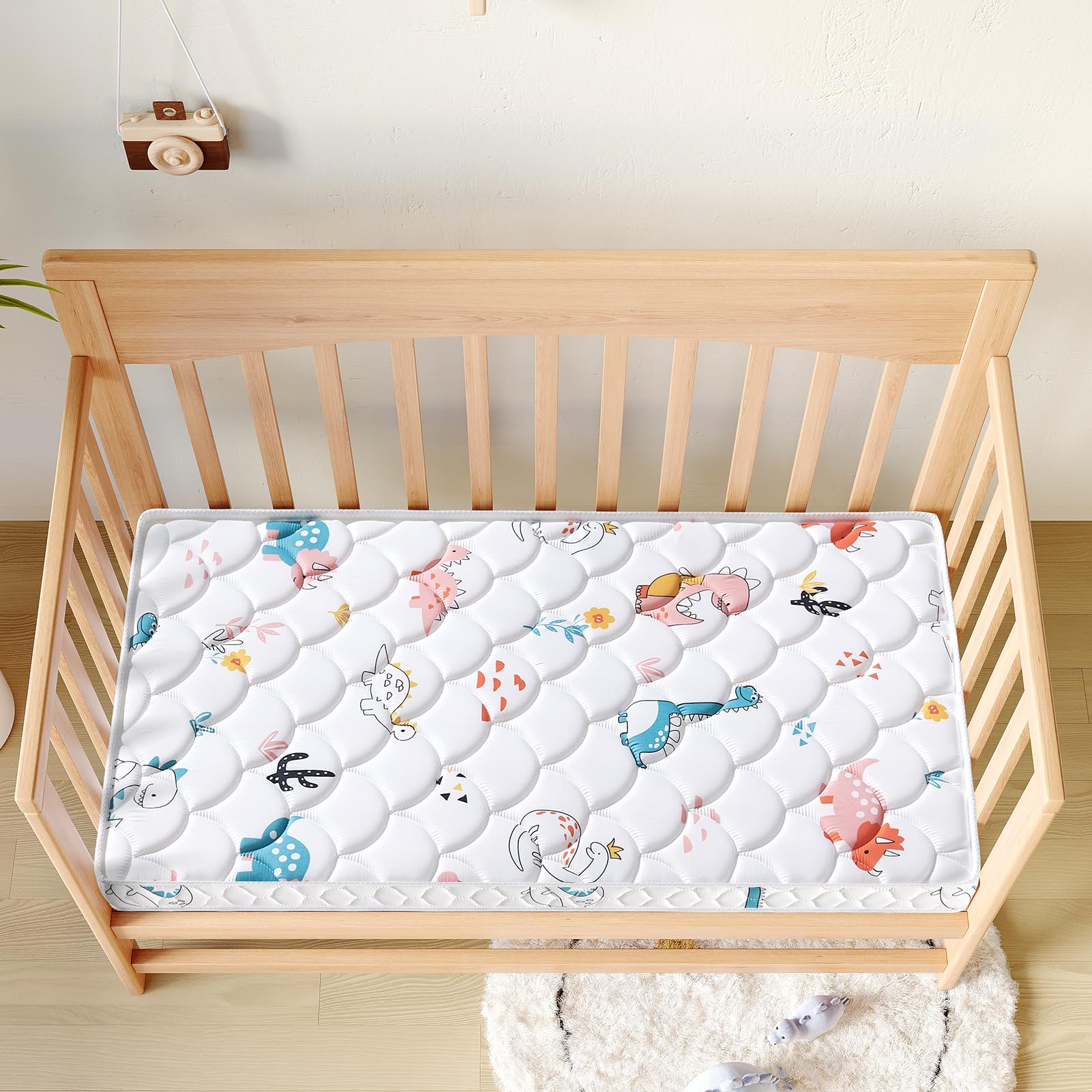 Premium 5" Crib Mattress and Toddler Mattress, Dual-Sided and Firm