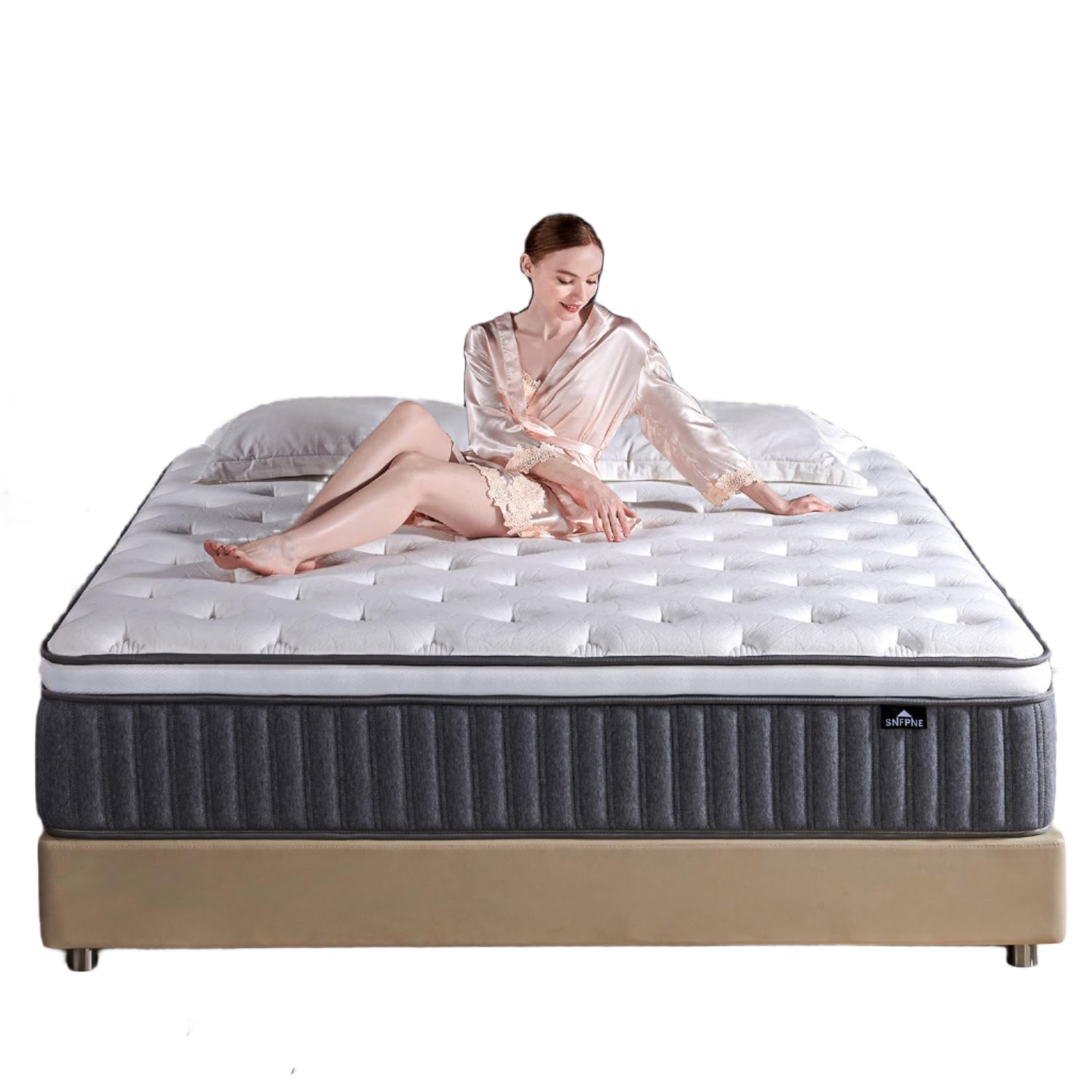 10 Inch Queen Size Hybrid Mattress with Gel Memory Foam and Individual Pocketed