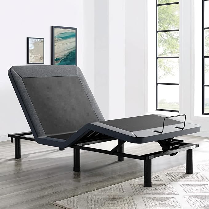 Queen Adjustable Bed Frame with Wireless Remote, Electric Bed