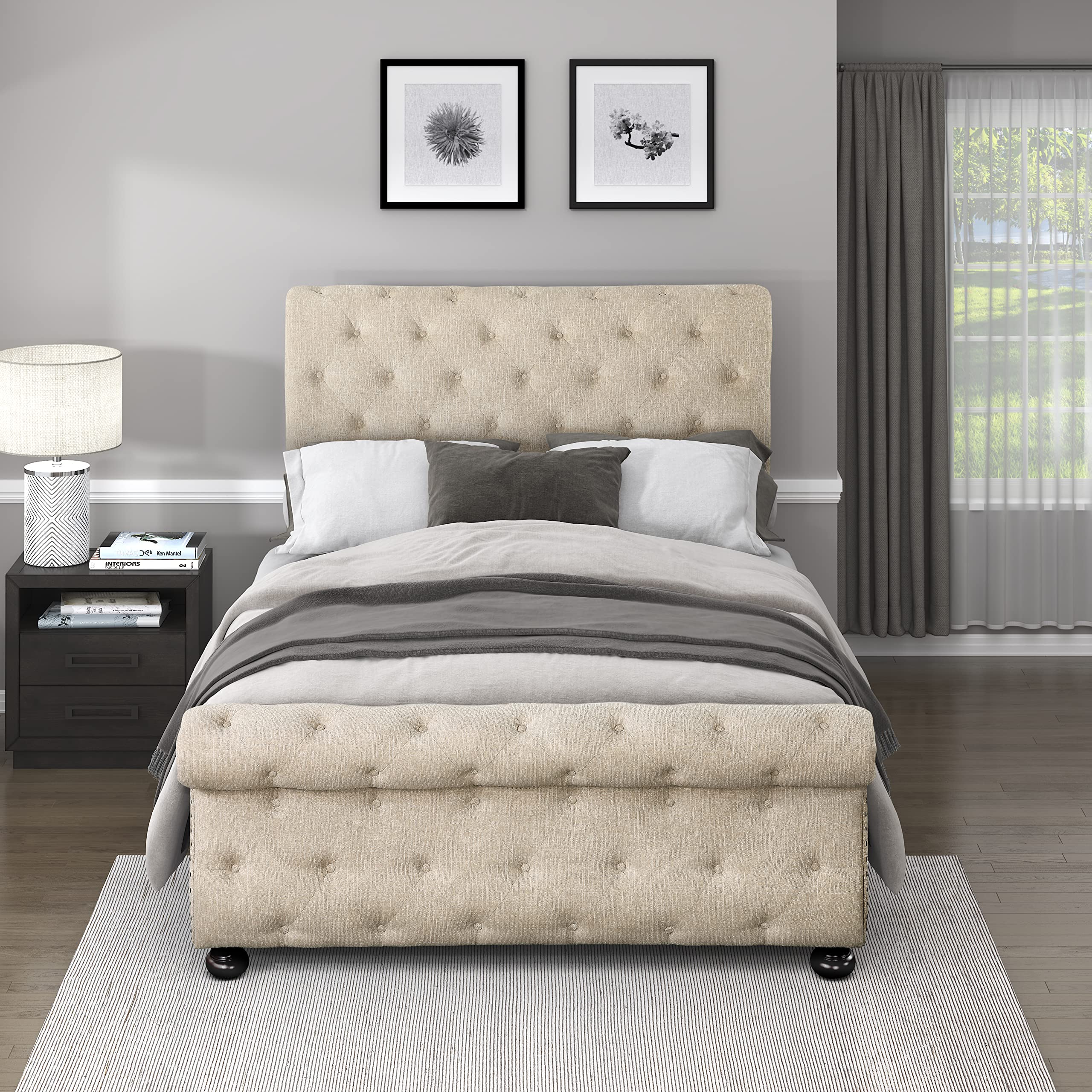 Nairne Upholstered Sleigh Bed