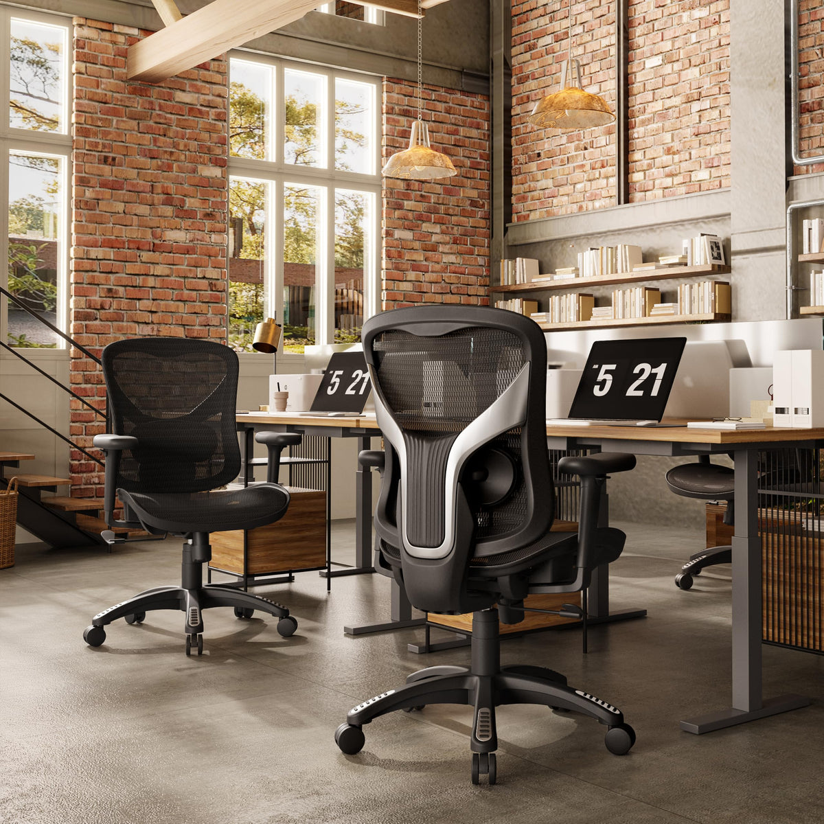 Ergonomic Mesh Office Chair with Lumbar Support & 3D Armrests
