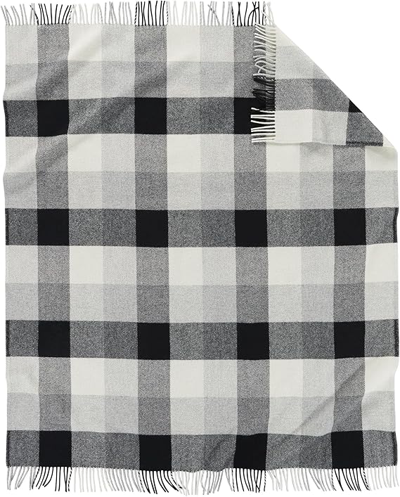 Eco-Wise Washable Throw with Fringe 54" x 60" - 100% Wool