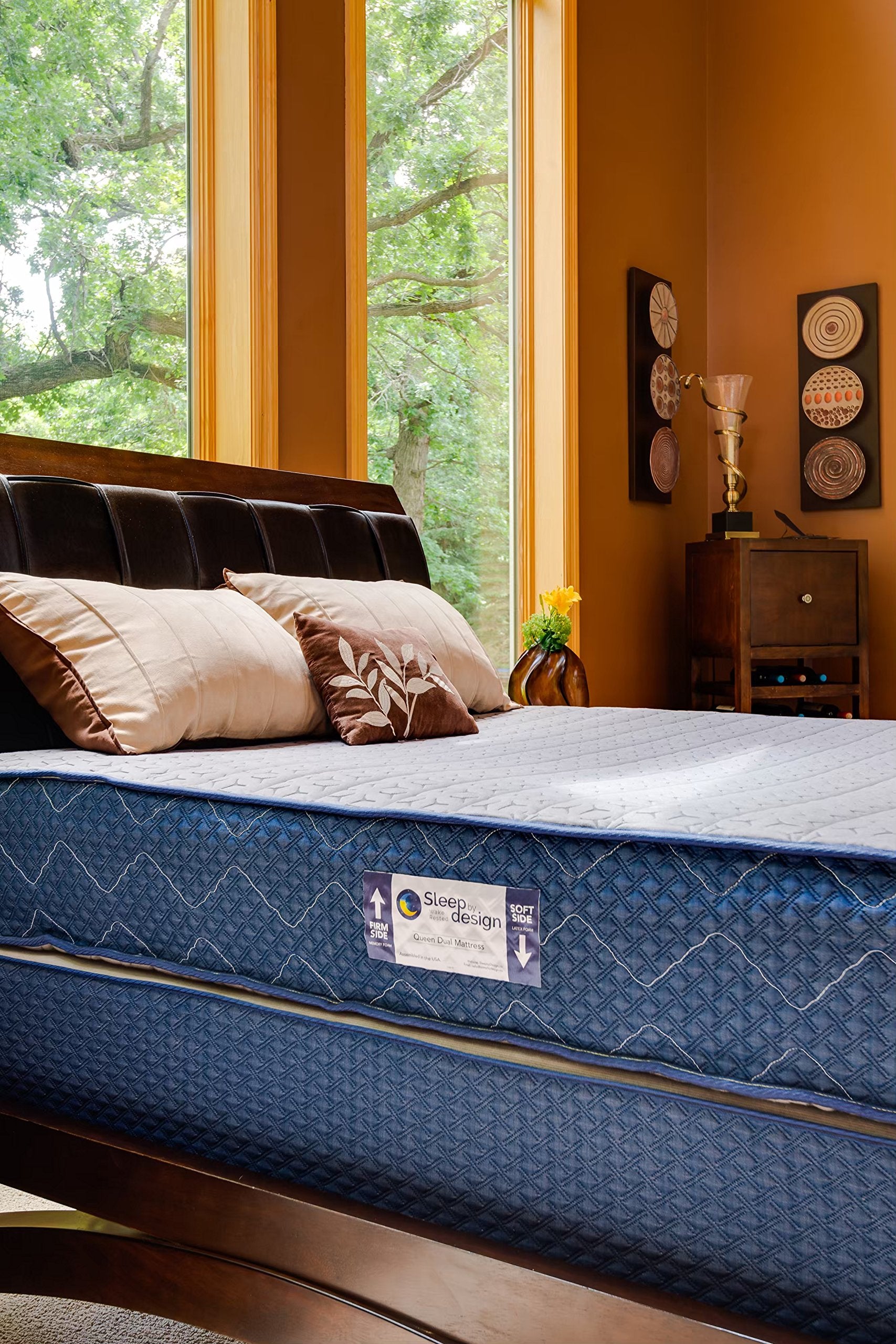Natural Latex and Gel Memory Foam 12" Dual Firmness Mattress
