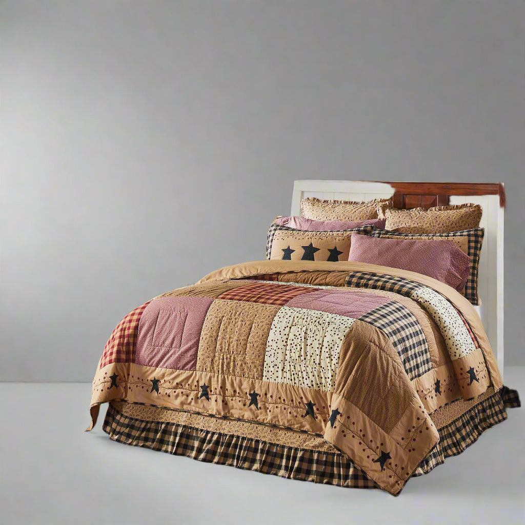 Quilt California/Luxury King, Cotton Quilt, Country Bedding, Pip Vinestar Collection