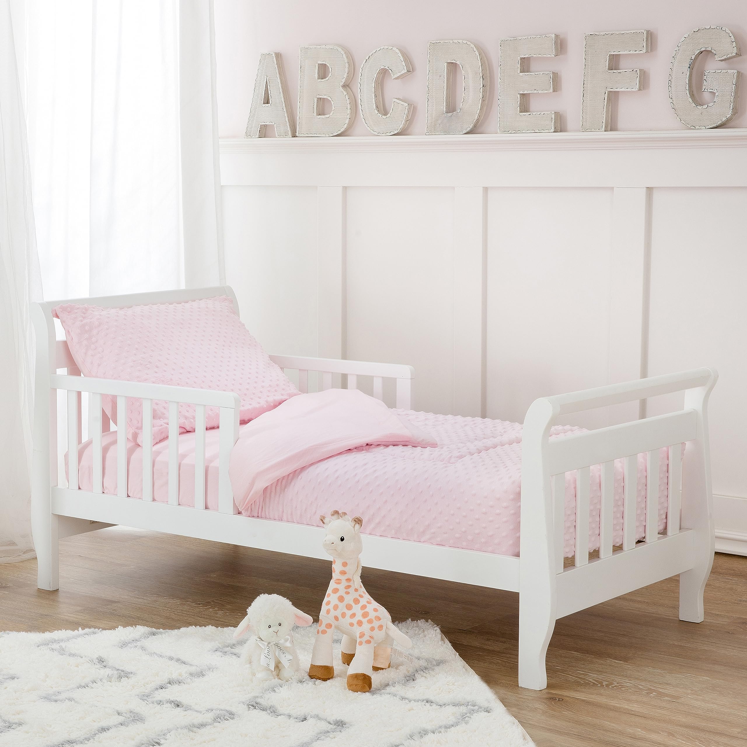 Baby Company Heavenly Soft Minky Dot Chenille Toddler Bedding