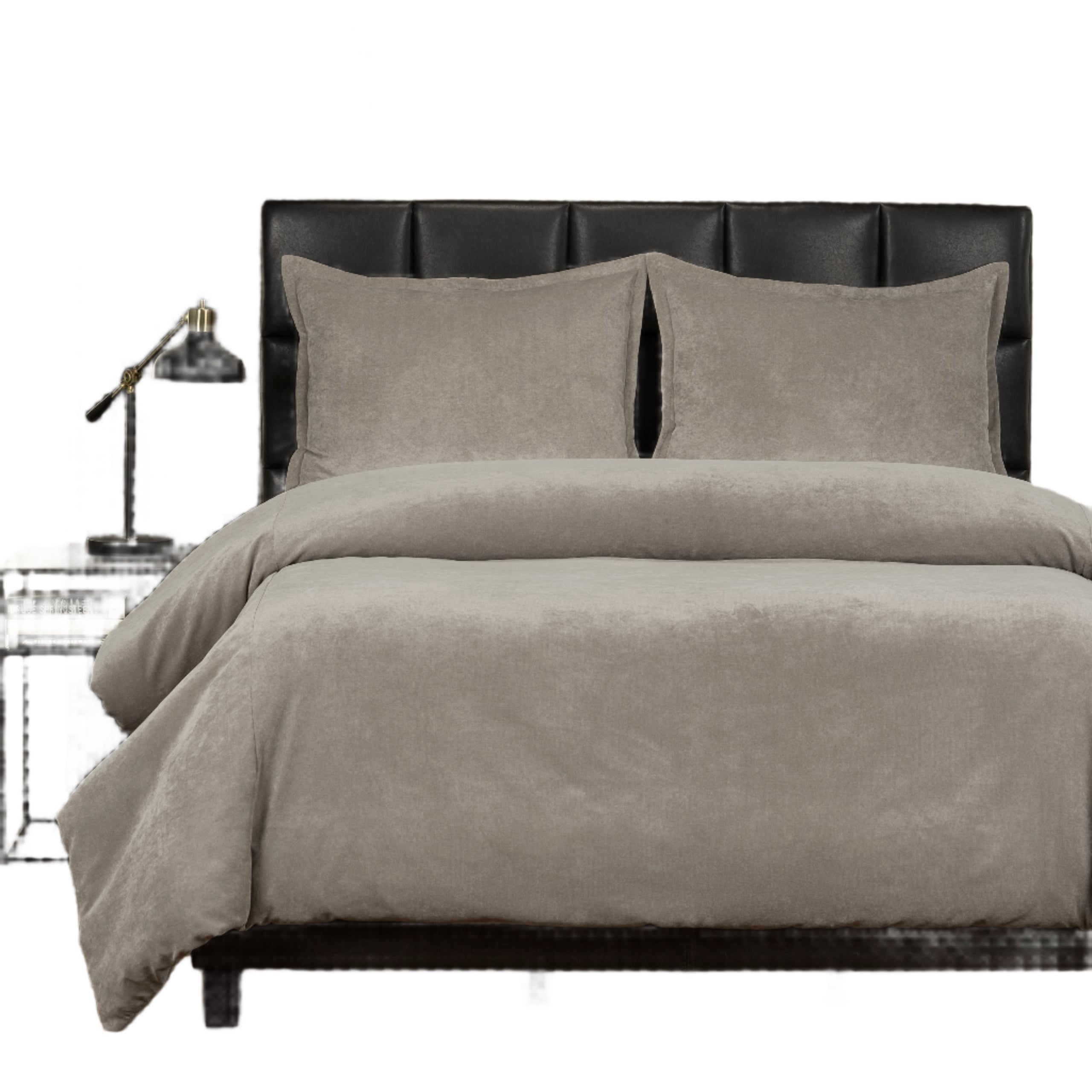 Mixology Padma 4-Piece Duvet Cover and Insert Set Dove Queen