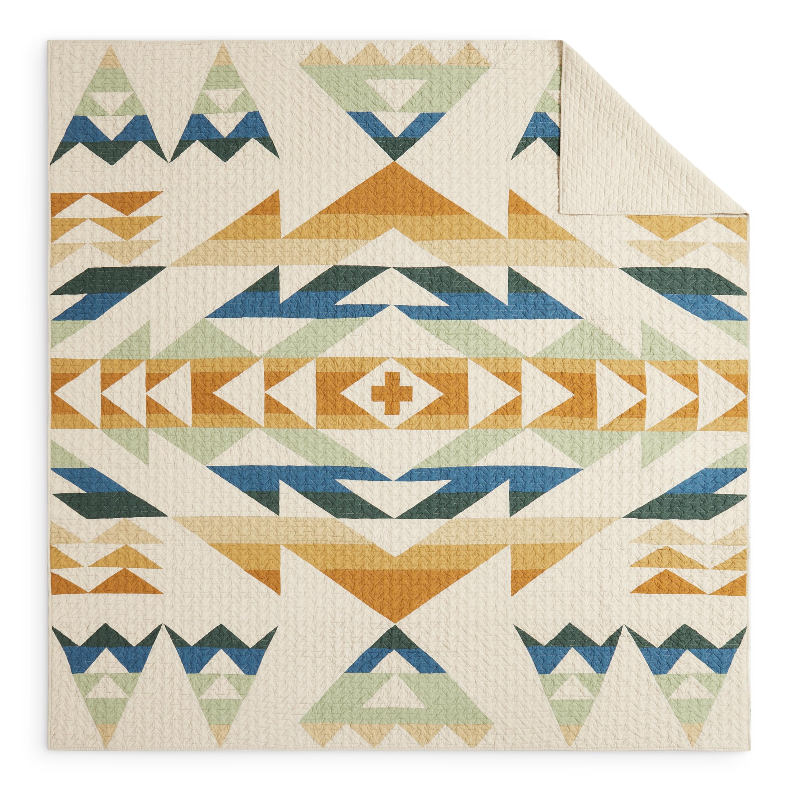Solstice Canyon Quilt Set - Cotton Quilt with Colorful Canyon-Inspired Design